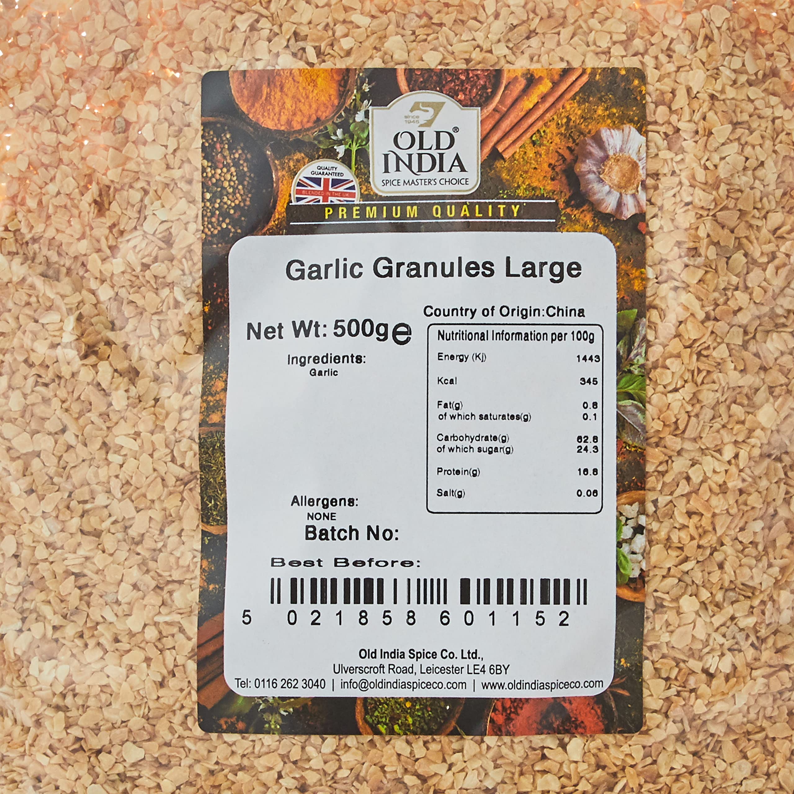 Old India Garlic Granules 500g - Natural Spices & Seasonings 3