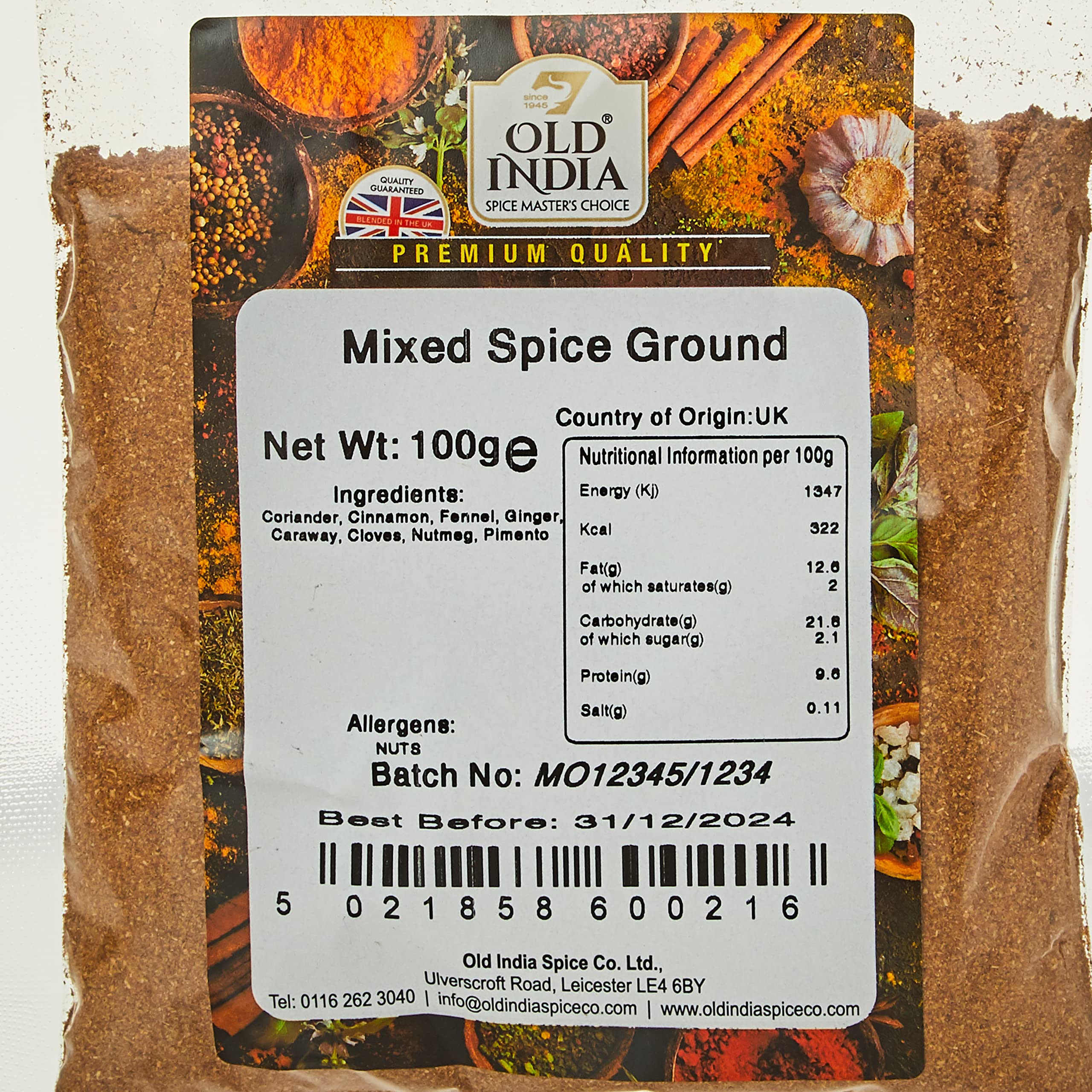 Old India Mixed Spice Ground 100g 3