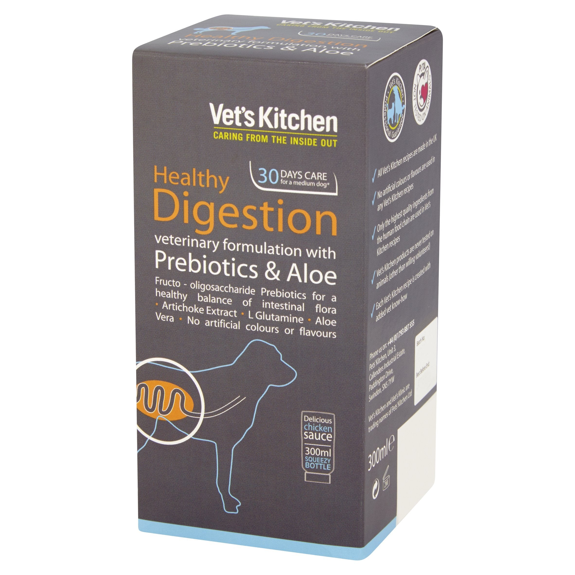 Vet's Kitchen Digestive Care Supplement Sauce for Dogs - Chicken Flavour | Aids Digestion | 300ml 3