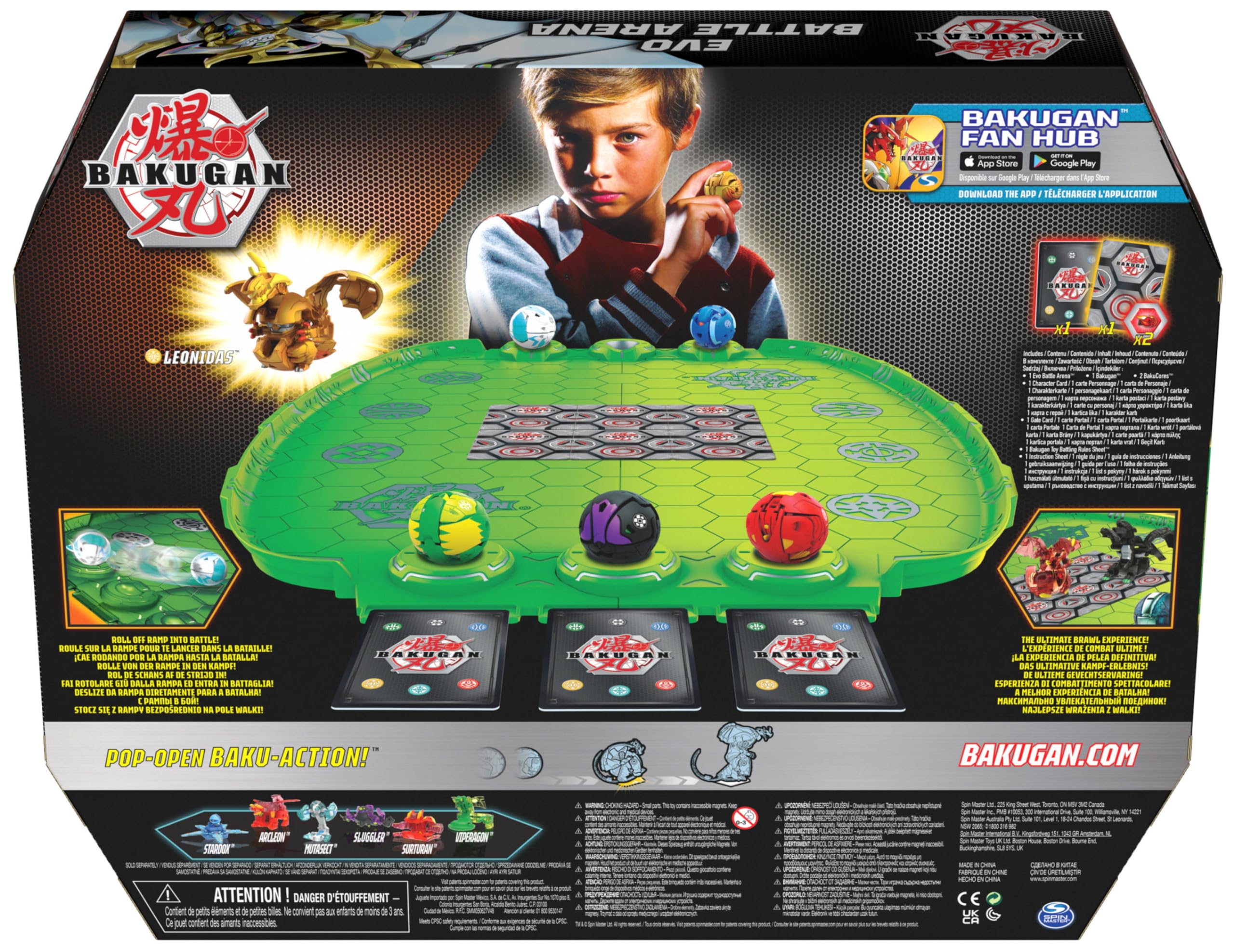 BAKUGAN Evo Battle Arena - Includes Exclusive Leonidas Bakugan for Ages 5-8 8
