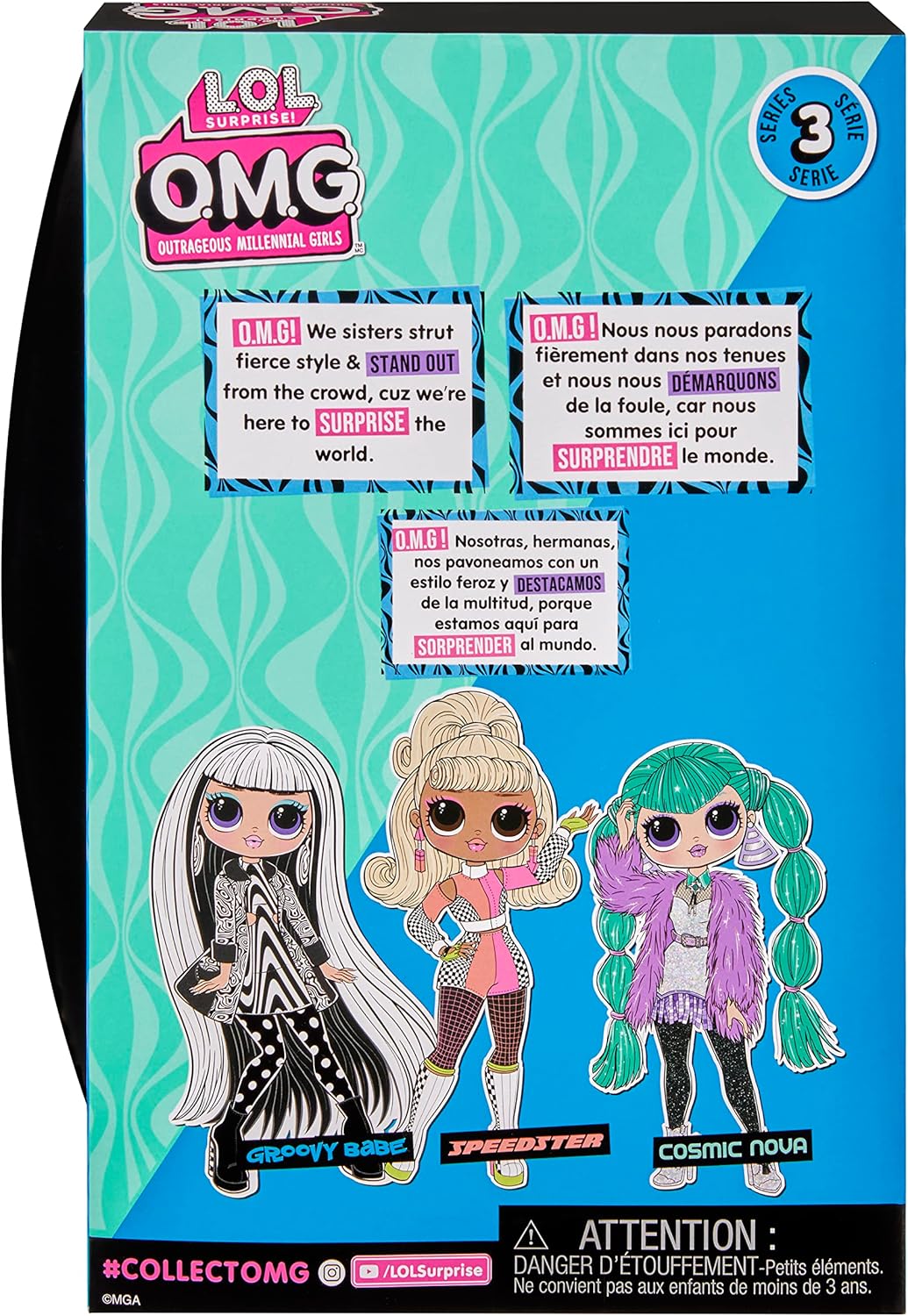 LOL Surprise OMG Fashion Doll - Groovy Babe - Articulated Collectible Doll with Fierce Fashion & Accessories, Ages 4+ 7
