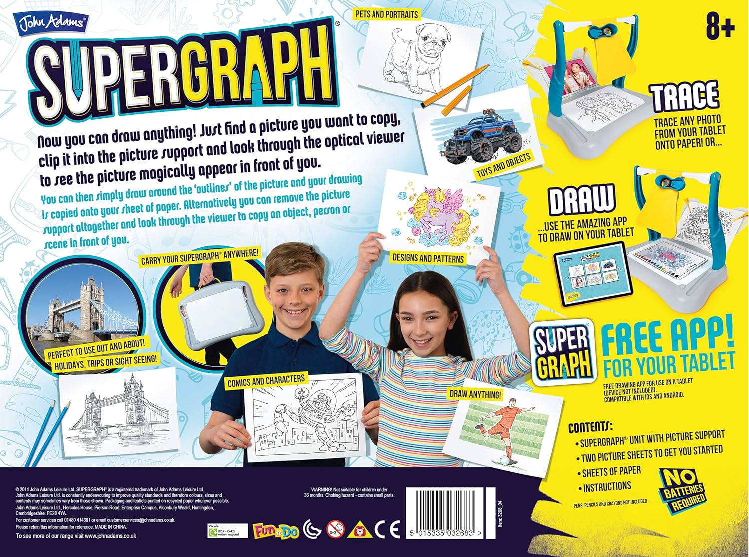 SuperGraph Drawing Station - Optical Drawing Tool for Kids 8+ 7