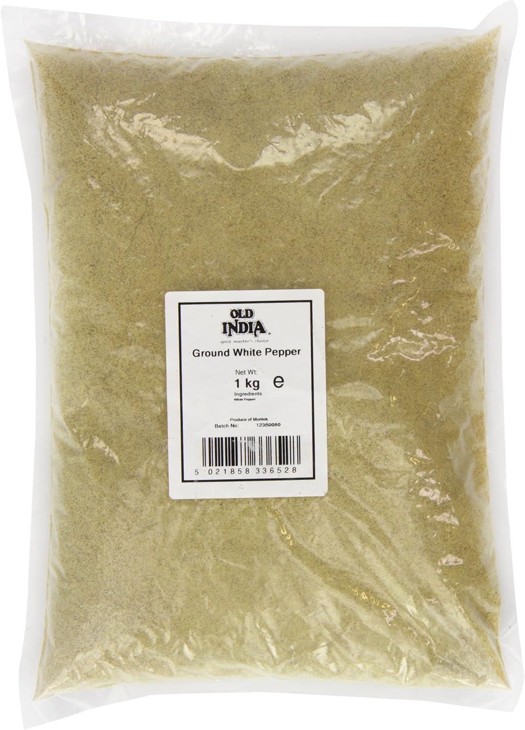 Old India Ground White Pepper 1kg - Pure, Natural Spice for Cooking