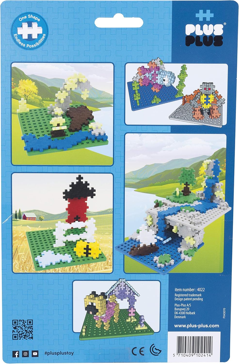 Plus-Plus 12 x 12 cm Base Plate Duo Pack - Building Toy for Kids 5+ 5