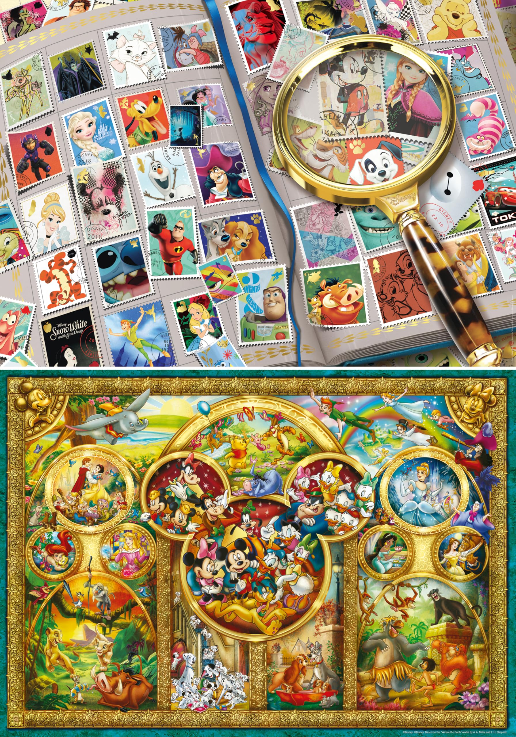 Ravensburger Magical World of Disney Jigsaw Puzzle Set - 2 x 1000 Pieces | Multicolor 2