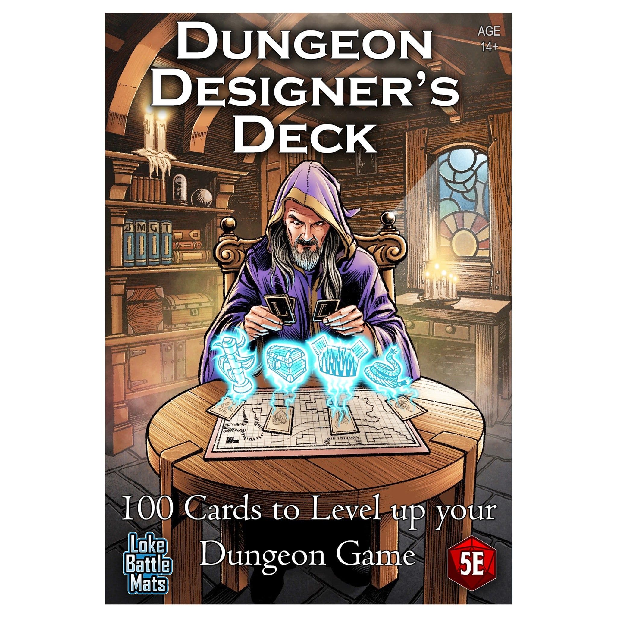Loke BattleMats Dungeon Designer's Deck 100-Karten-Set für 5E-RPGs
