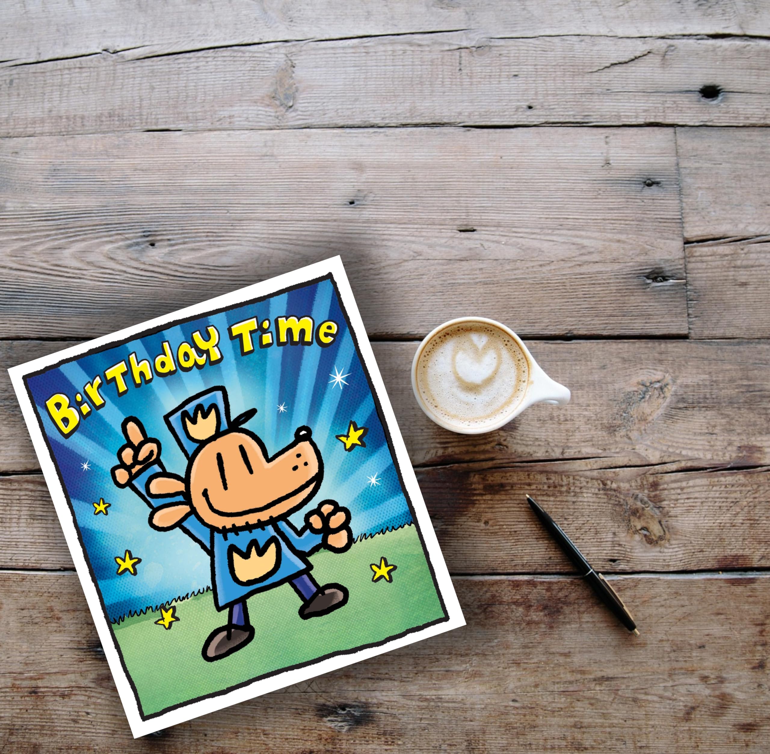 Danilo Promotions LTD Dog Man Birthday Card for Children | Standard Size | 50% Recycled Content 3