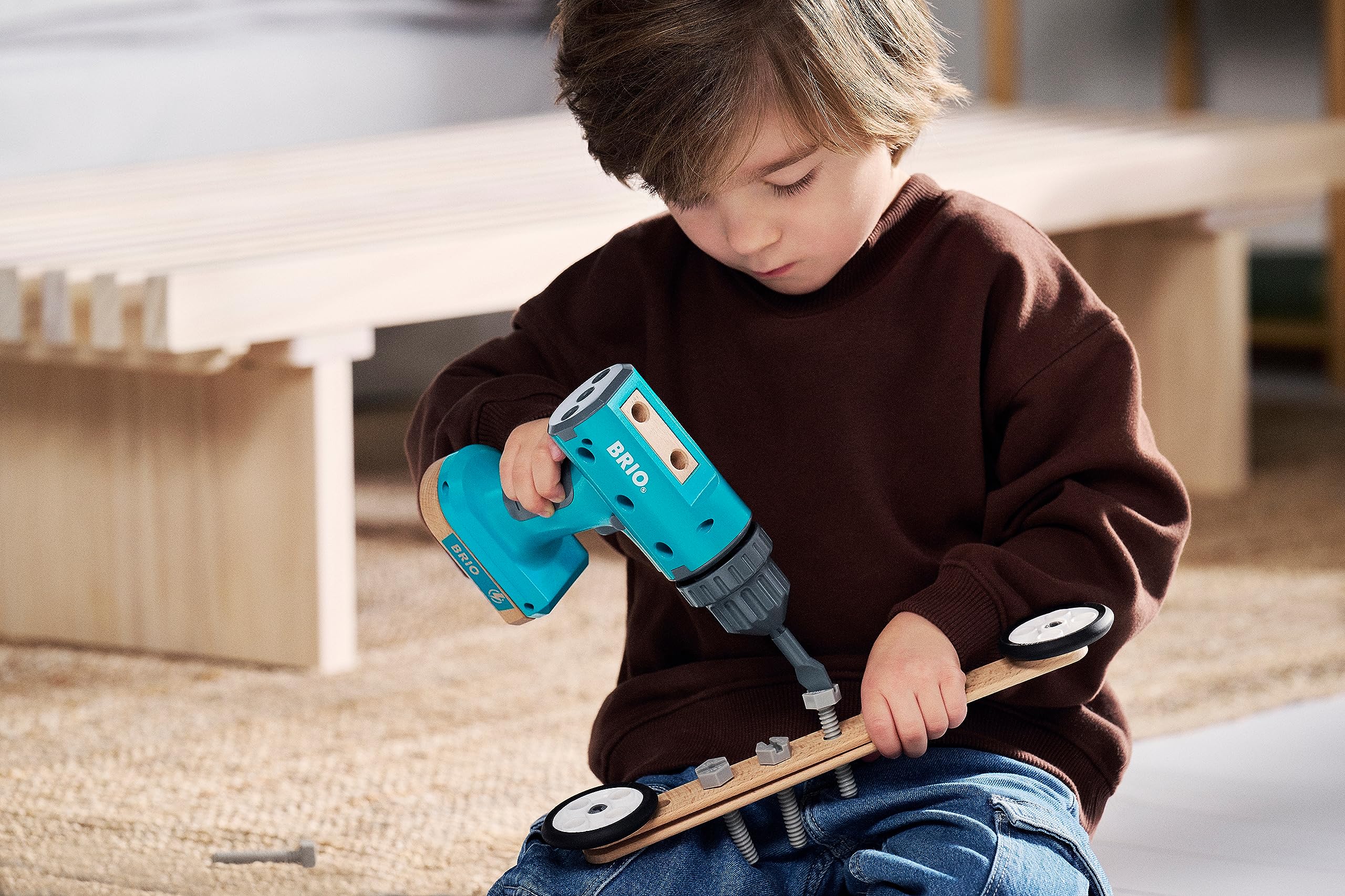 BRIO Builder Screwdriver Power Tool - STEM Construction Toy for Kids 11