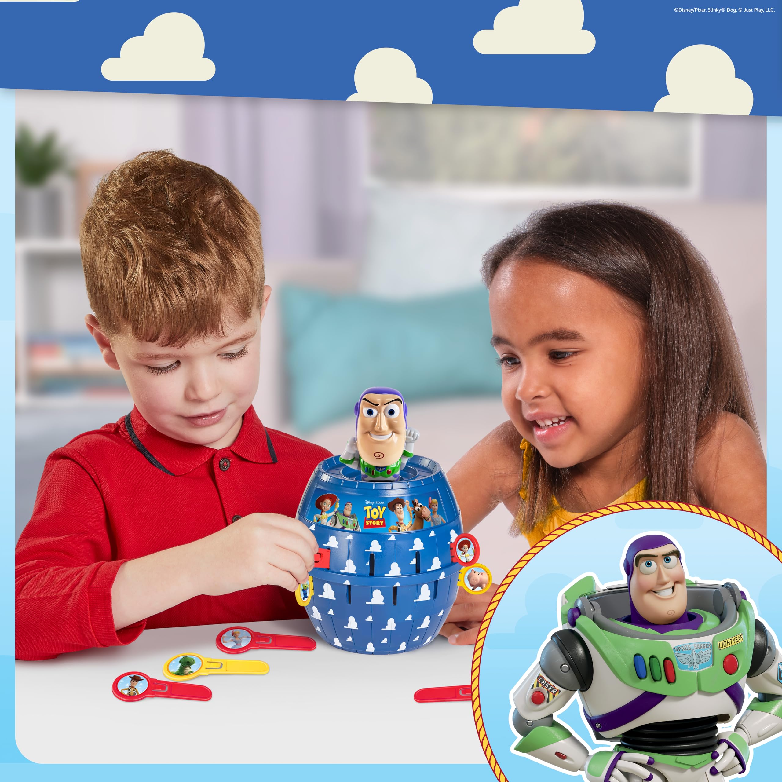 TOMY Pop Up Buzz Lightyear Game - Family Guessing Action Game for Ages 4+ | 2-4 Players 3