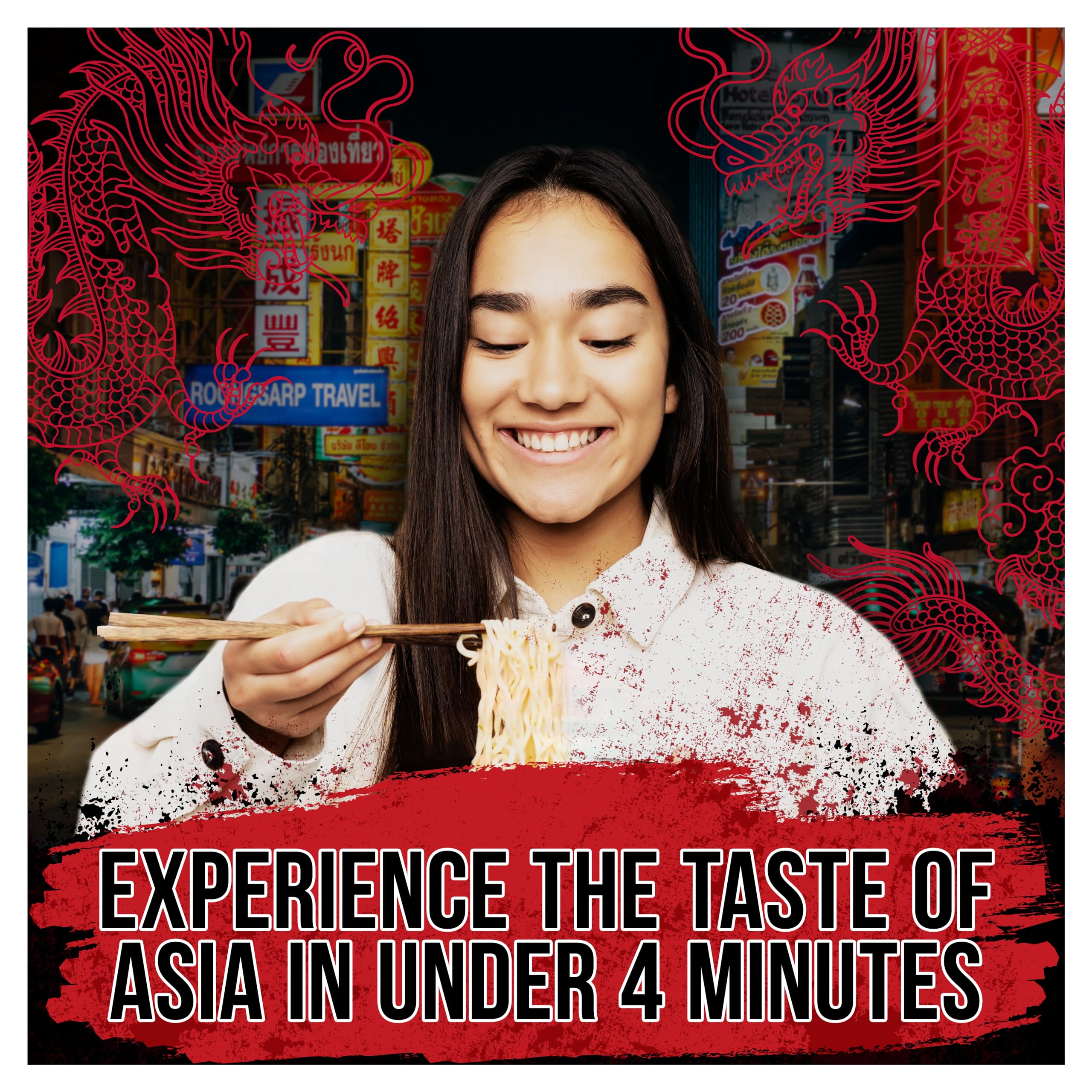 Pot Noodle Fusions Chili Chicken Instant Vegane Nudeln 100g 5