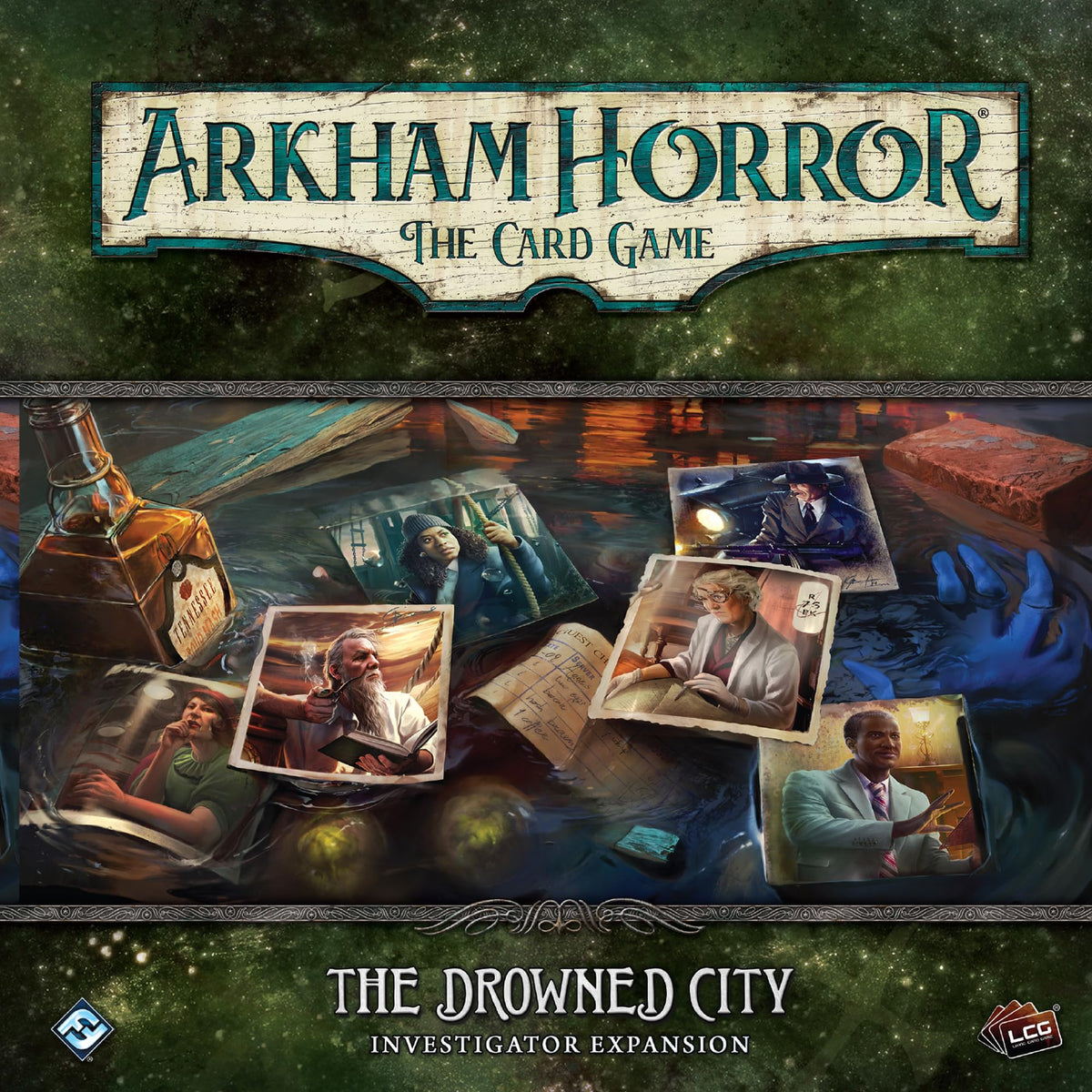 Fantasy Flight Games Arkham Horror LCG: The Drowned City Investigator Expansion | 6 Investigators