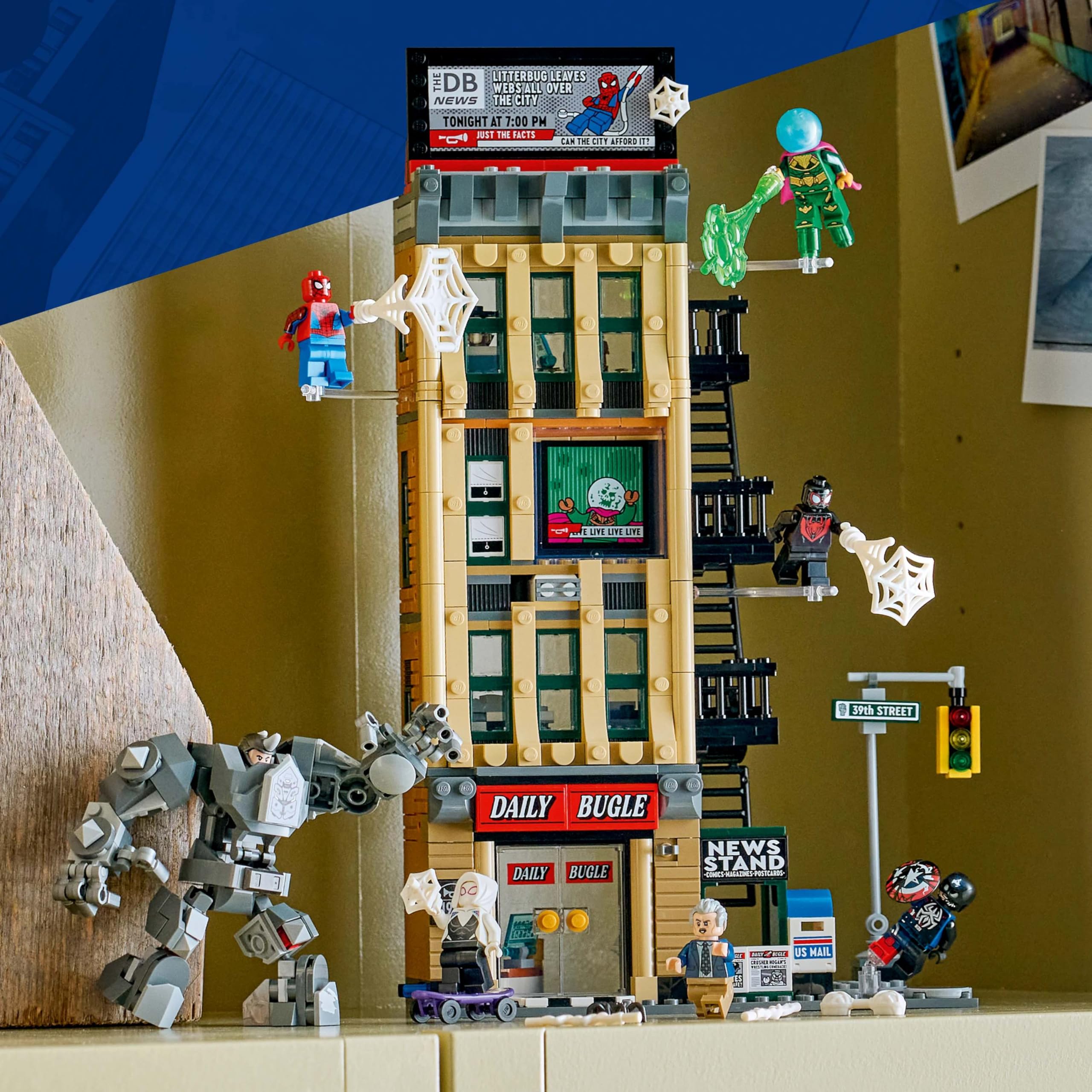 LEGO Marvel Spider-Man vs. Mysterio: The Daily Bugle Building Set 76342 | Ages 10+