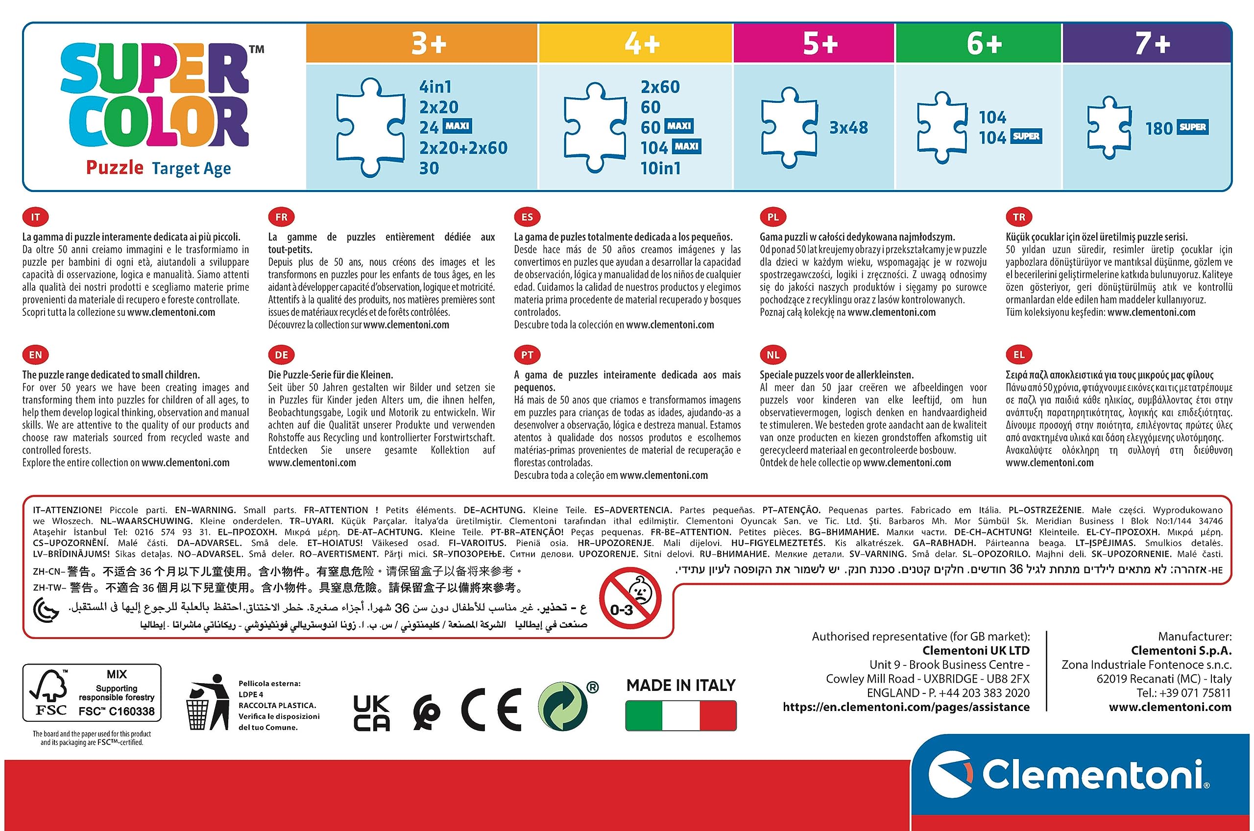 Clementoni PAW Patrol 2 x 60-Piece Jigsaw Puzzles for Kids - Educational Puzzle Set 9