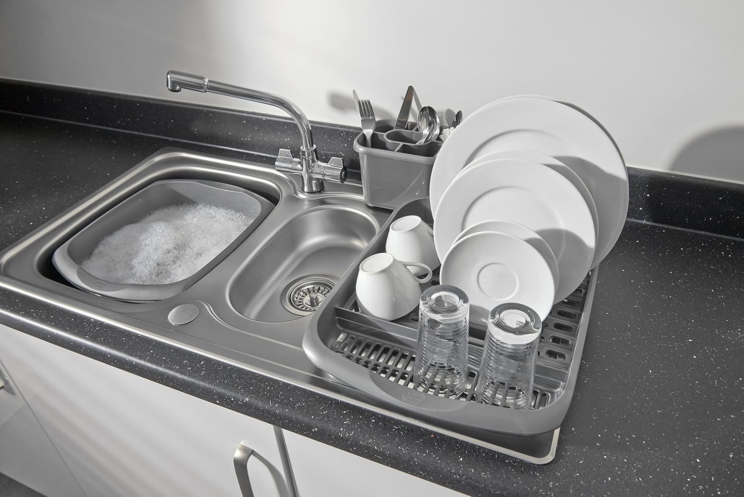 Addis Large Rectangular Washing Up Bowl - 9.5 Litre Ink Blue 7