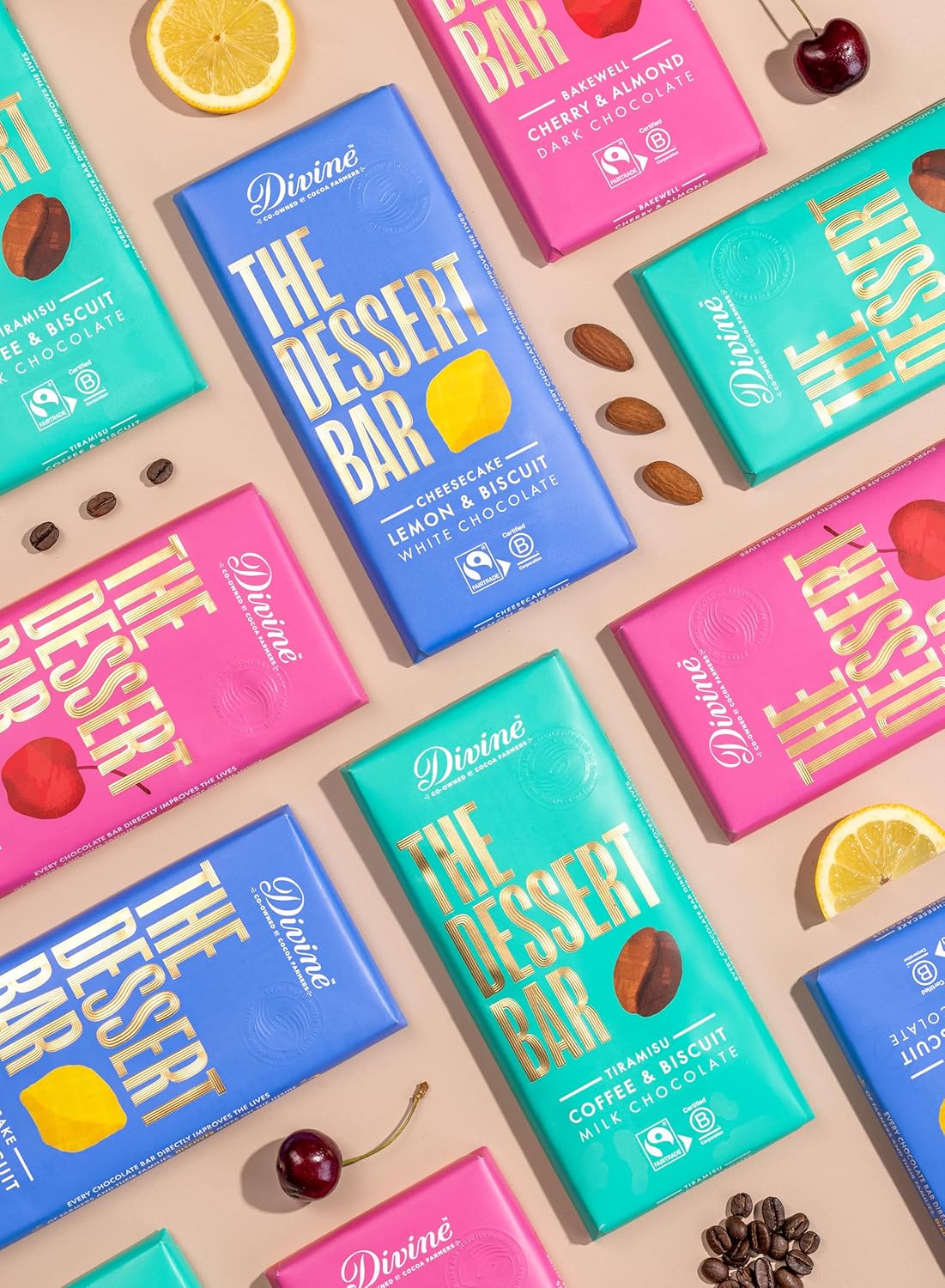 Divine - Chocolate Dessert Bar 26% White Chocolate Lemon Cheesecake with Lemon Crisp 9