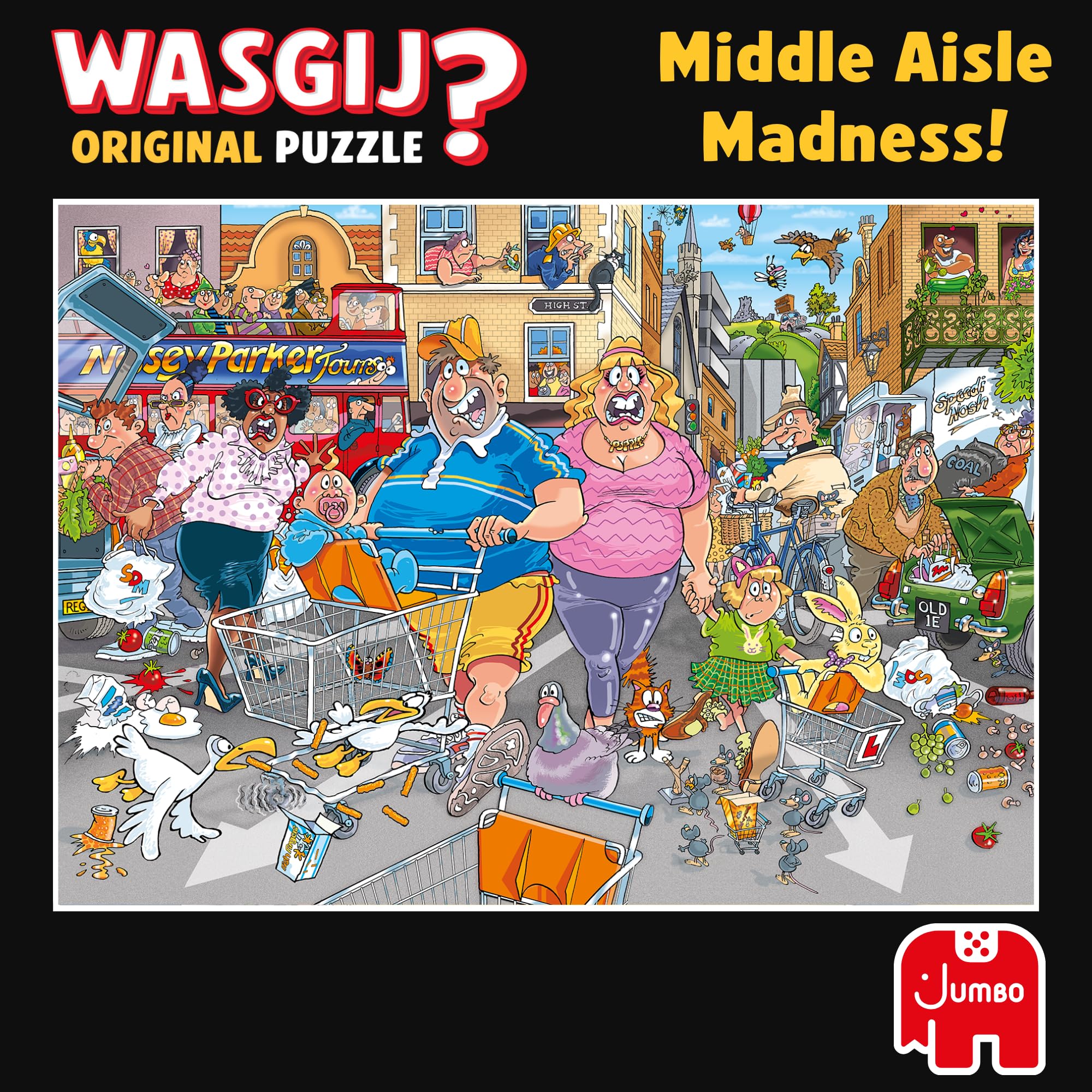 Wasgij Original 46: Middle Aisle Madness - 1000 Piece Puzzle for Adults 5