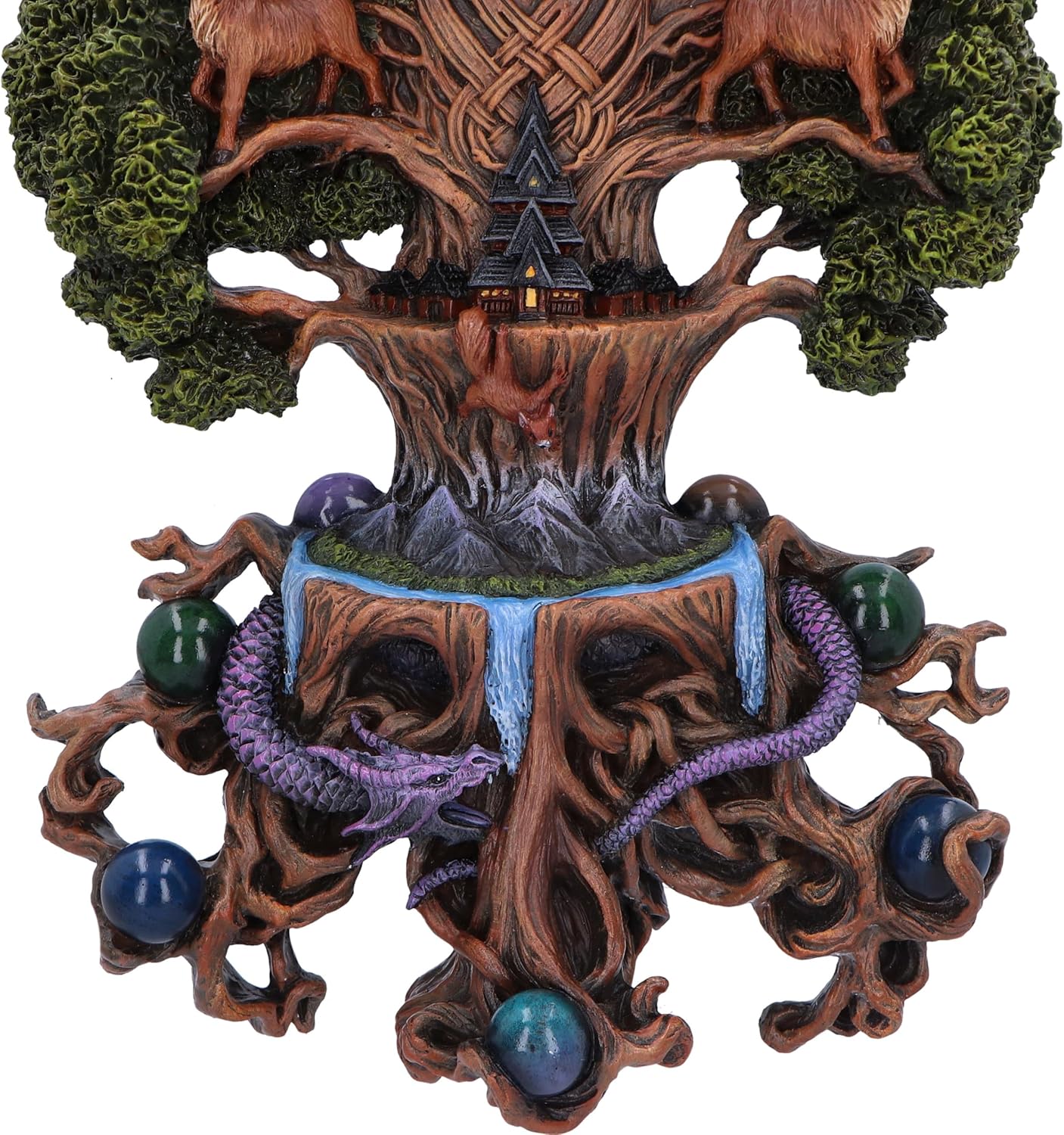 Nemesis Now Yggdrasil Wandtafel von Anne Stokes, Kunstharz, nordische Mythologie 3