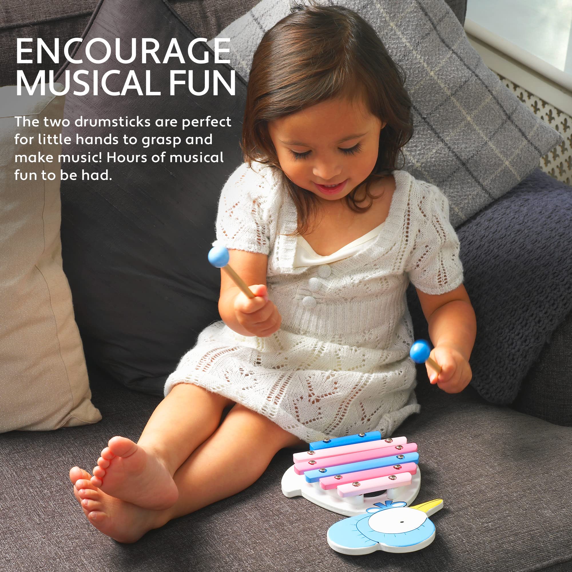 Jemima Puddleduck Wooden Xylophone - Musical Toy for Toddlers 3+ Years 3