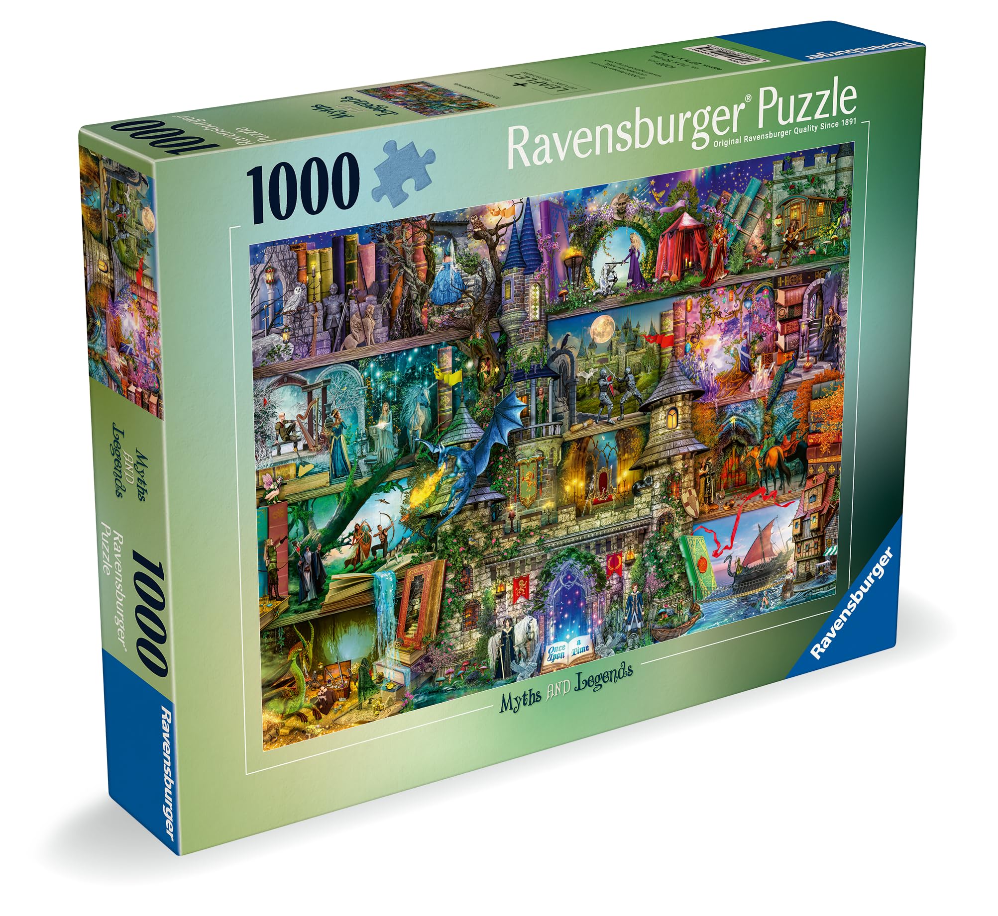 Ravensburger Aimee Stewart Myths & Legends 1000 Piece Jigsaw Puzzle - Fantasy Castle Scene for Adults & Kids 12+ 5