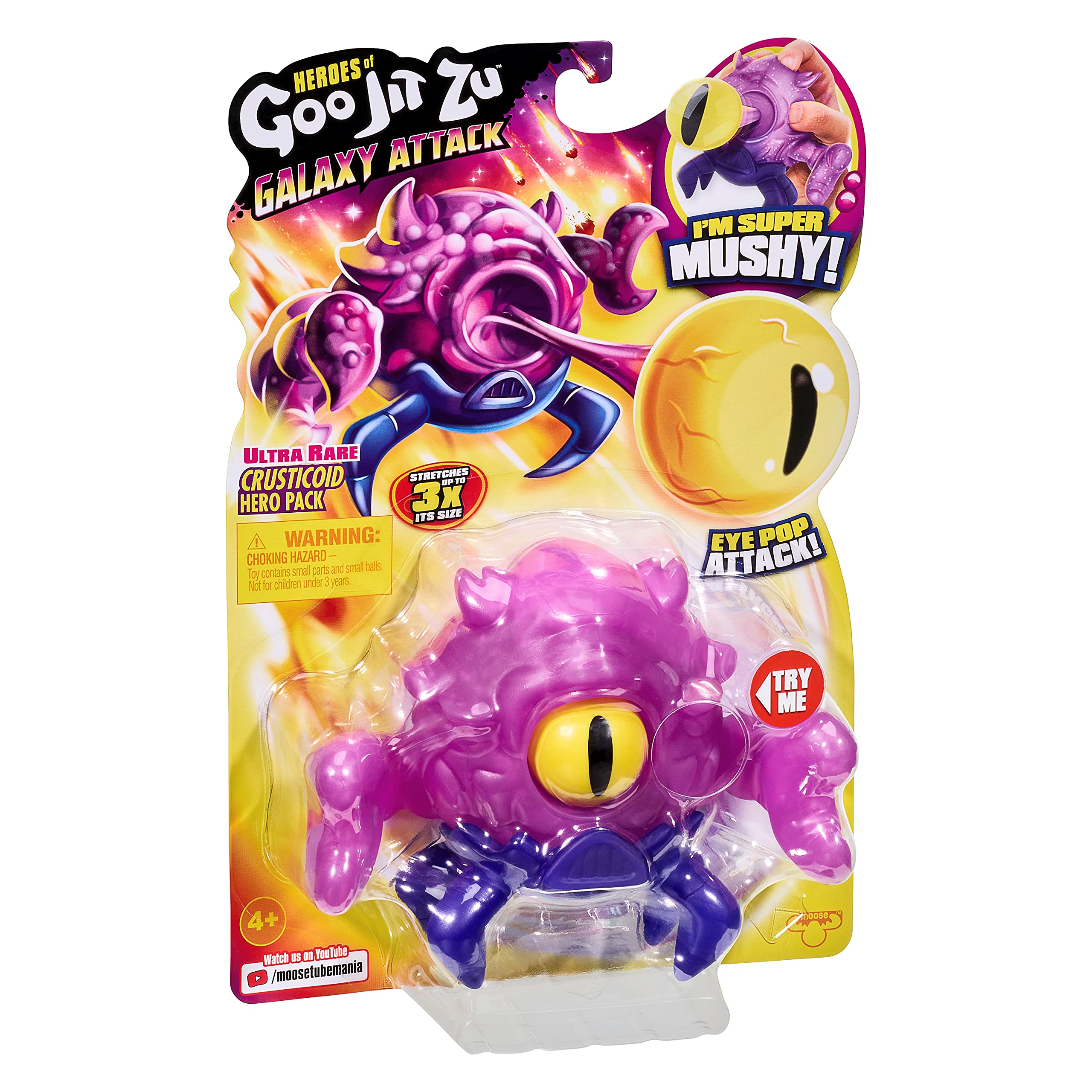 Goo Jit Zu Heroes of Goo Jit to S4 Galaxy Attack Crusticoid Ultra Rare 2021 - Squishy Action Figure 9