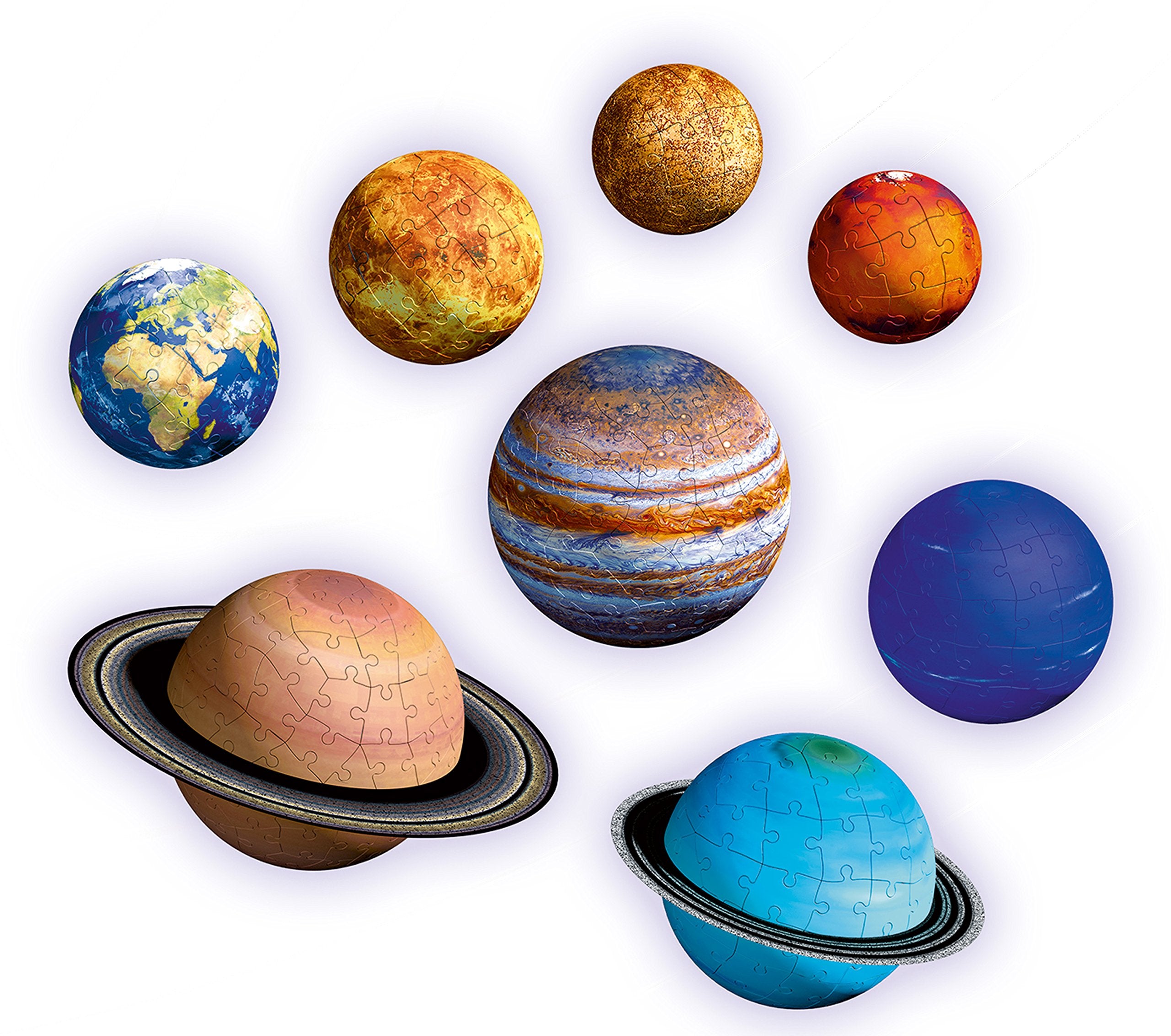 Ravensburger Planetary Solar System 3D Puzzle Set - 522pc Educational Toy for Ages 7+ 8
