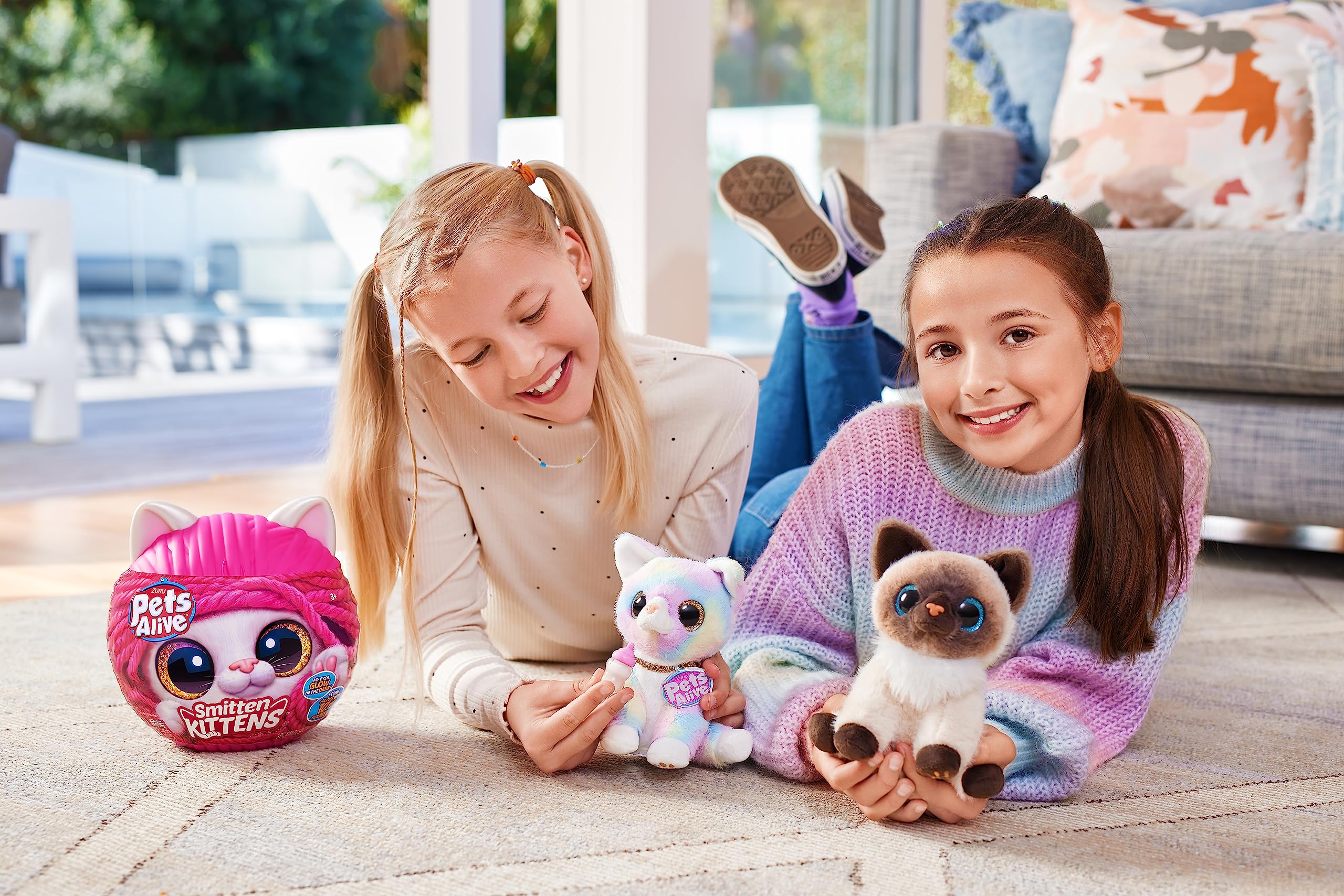 Pets Alive Smitten Kittens Alli - Interactive Electronic Plush Kitten with 10 Realistic Sounds, Ages 3+ 7