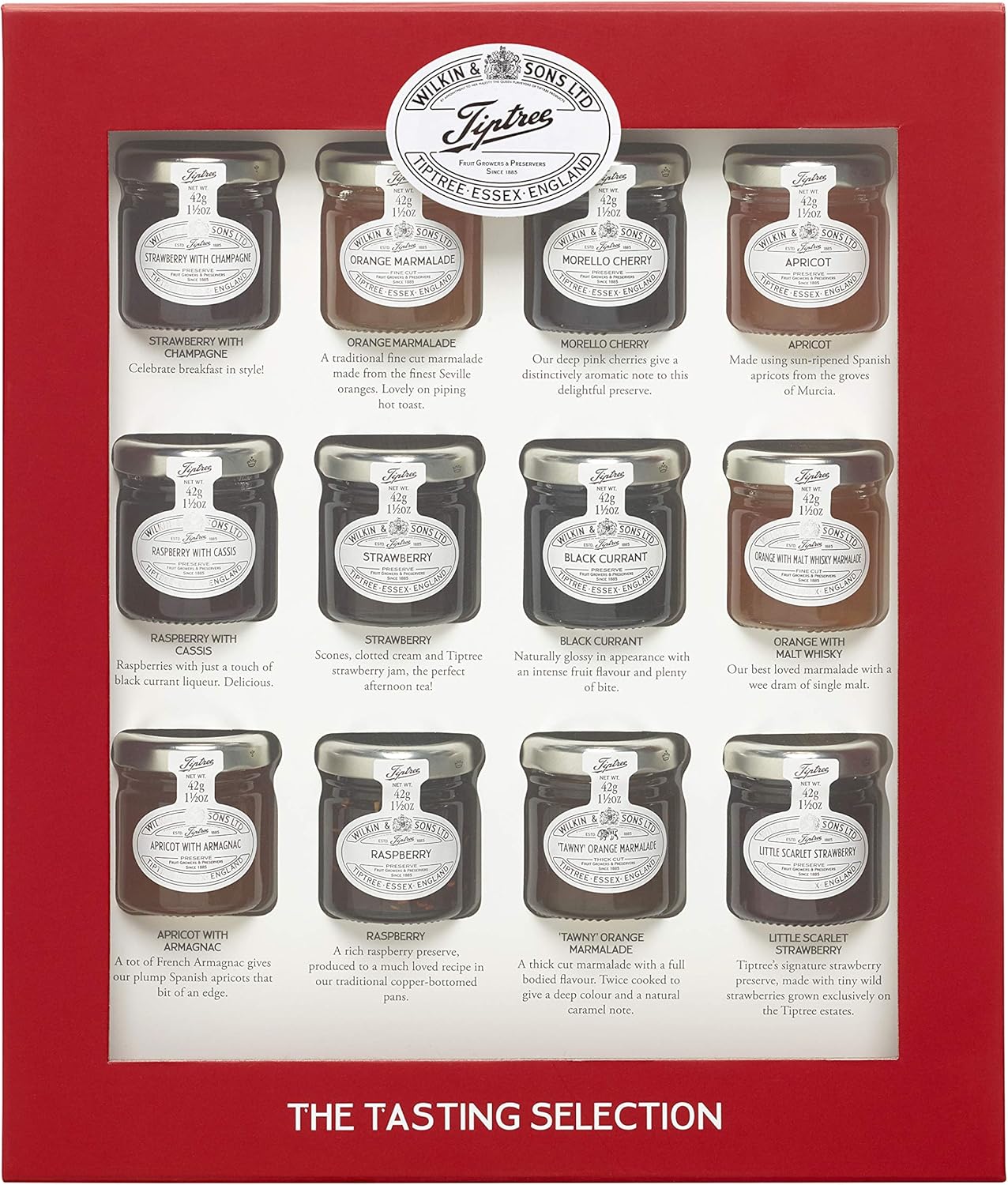 Tiptree Jams & Marmalade Tasting Selection Giftbox - 12 Jars, 1.75 kg