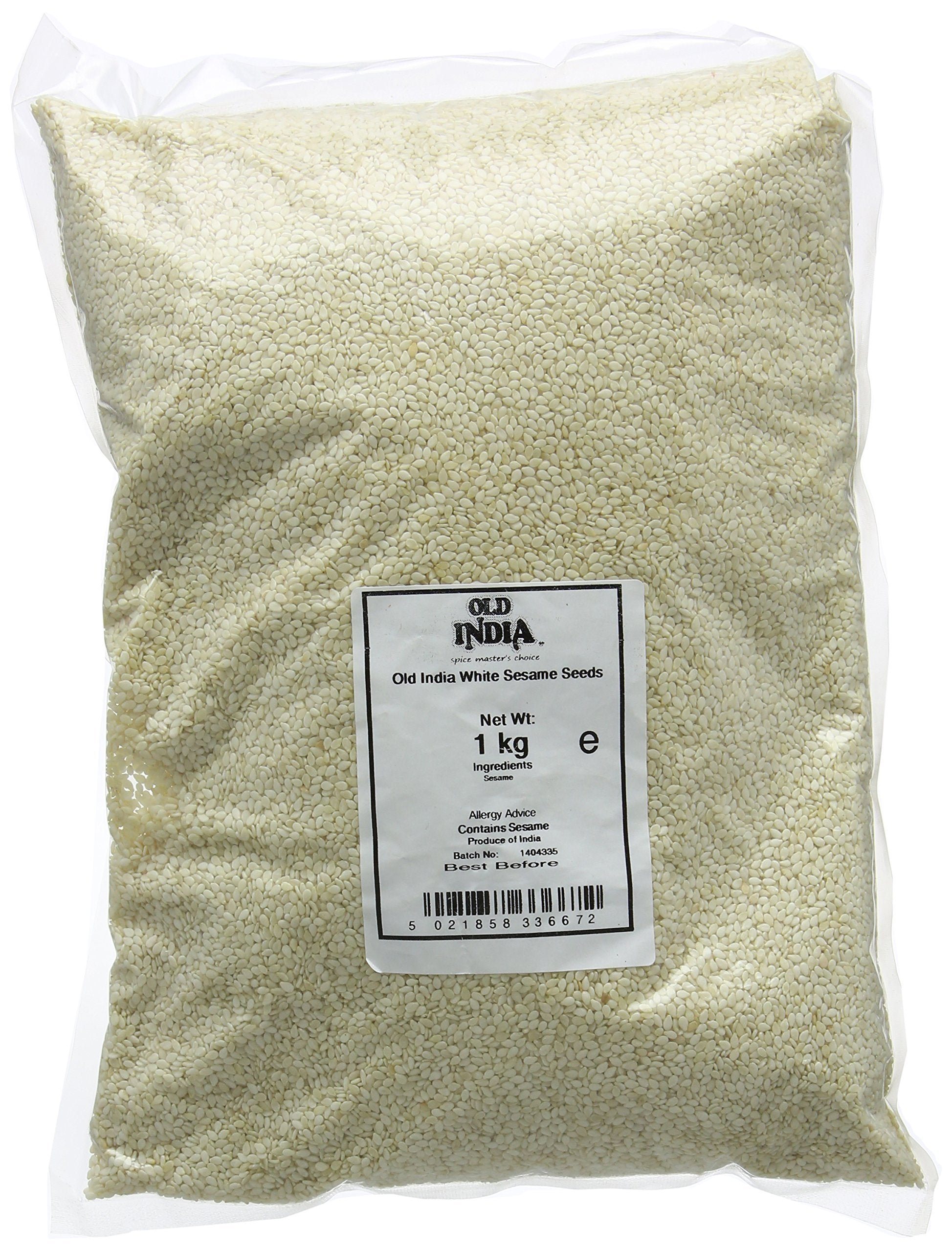 Old India White Sesame Seeds - 1kg Whole Seeds | Natural & GMO Free