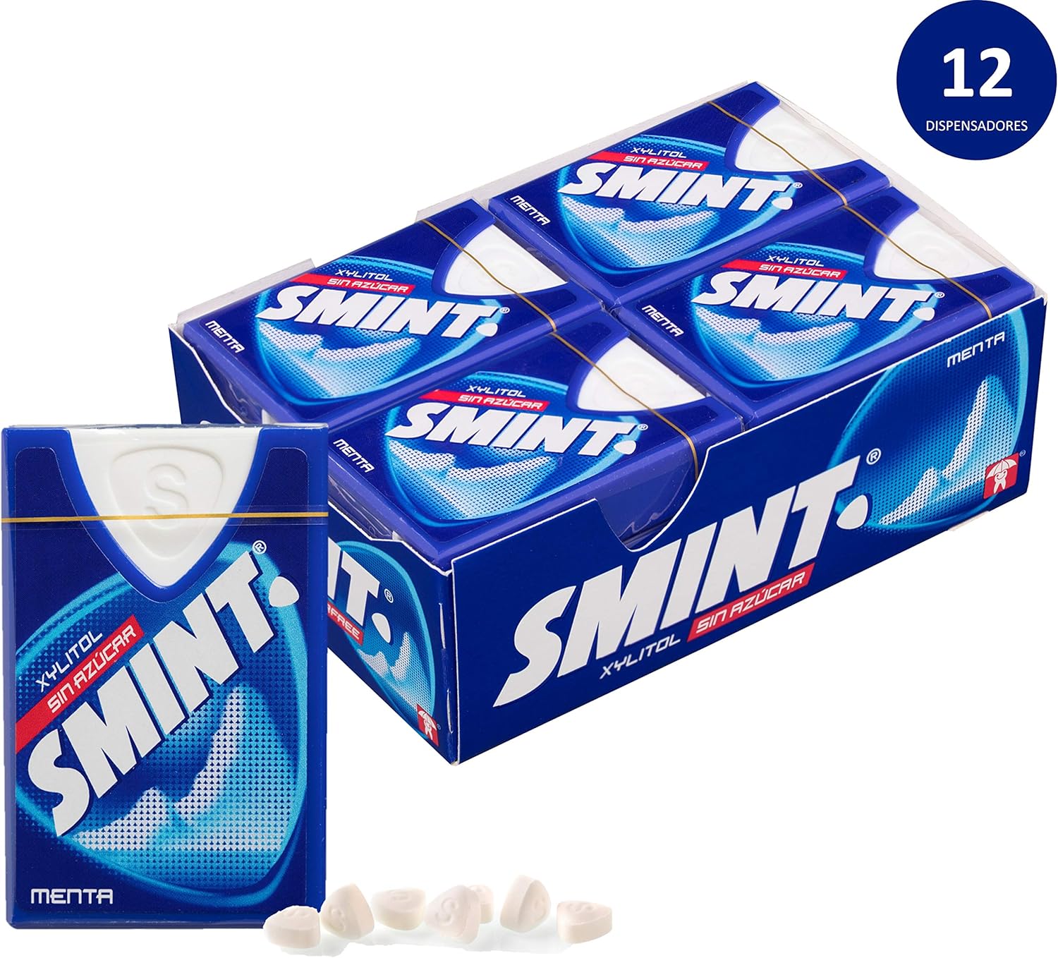 Smint Peppermint Powermints Sugar-Free Xylitol Tooth-Friendly Mints (Pack of 12, 8g Each) 7
