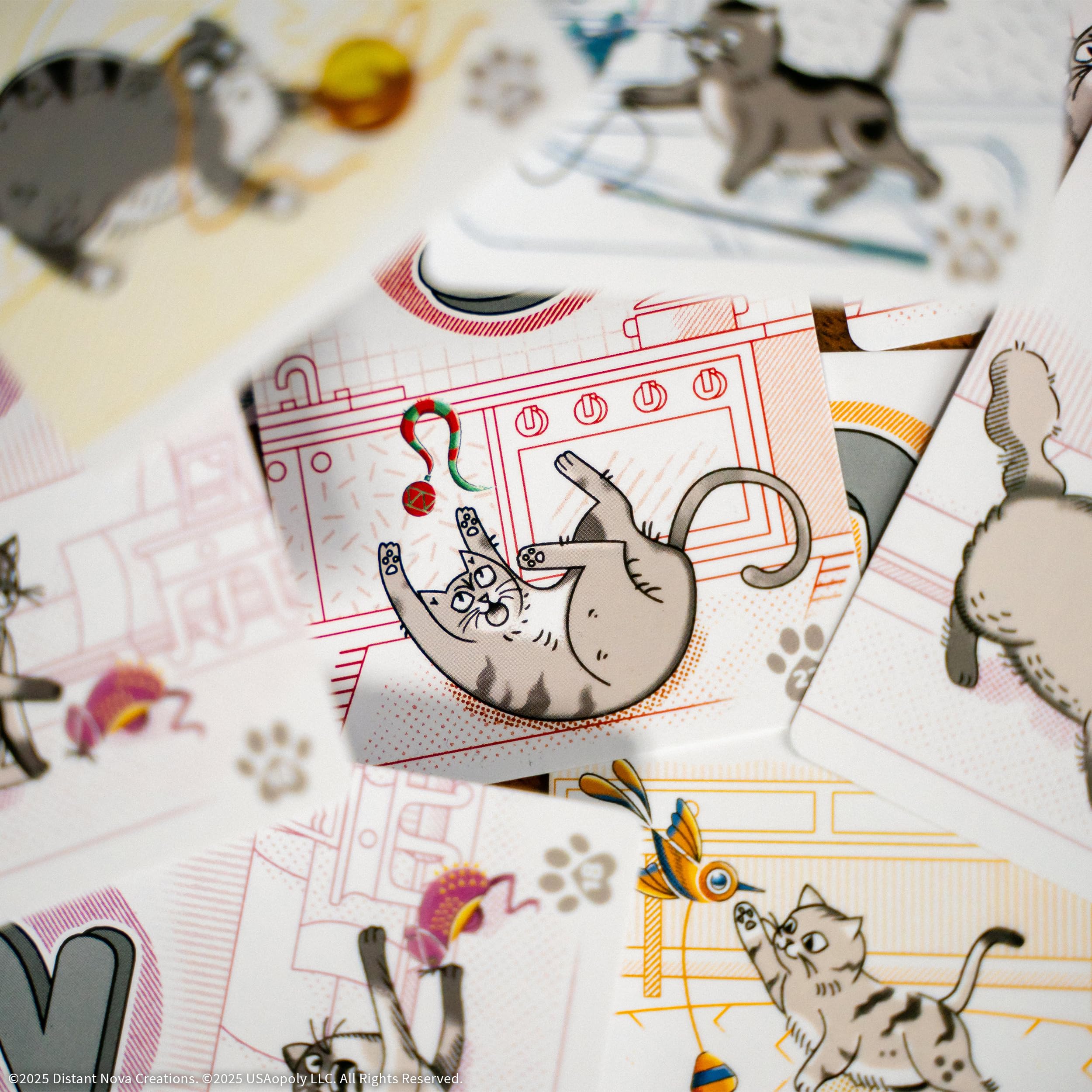 USAopoly Cat Between Us Dedicated Deck Card Game | Ages 8+ | 2-6 Players | 30 Minutes Playtime 5