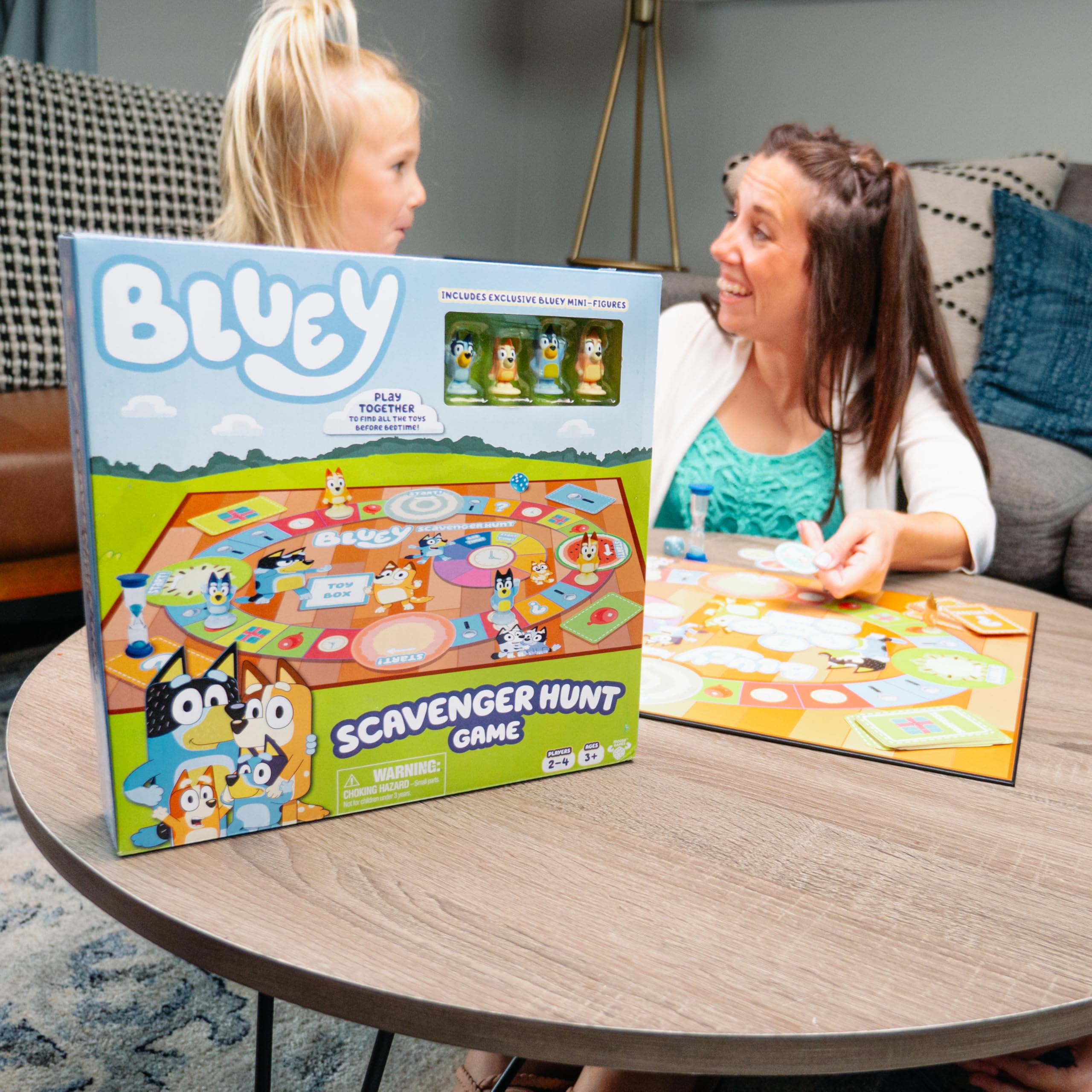 Bluey Scavenger Hunt Game - Cooperative Board Game for Kids with Mini-Figures 7