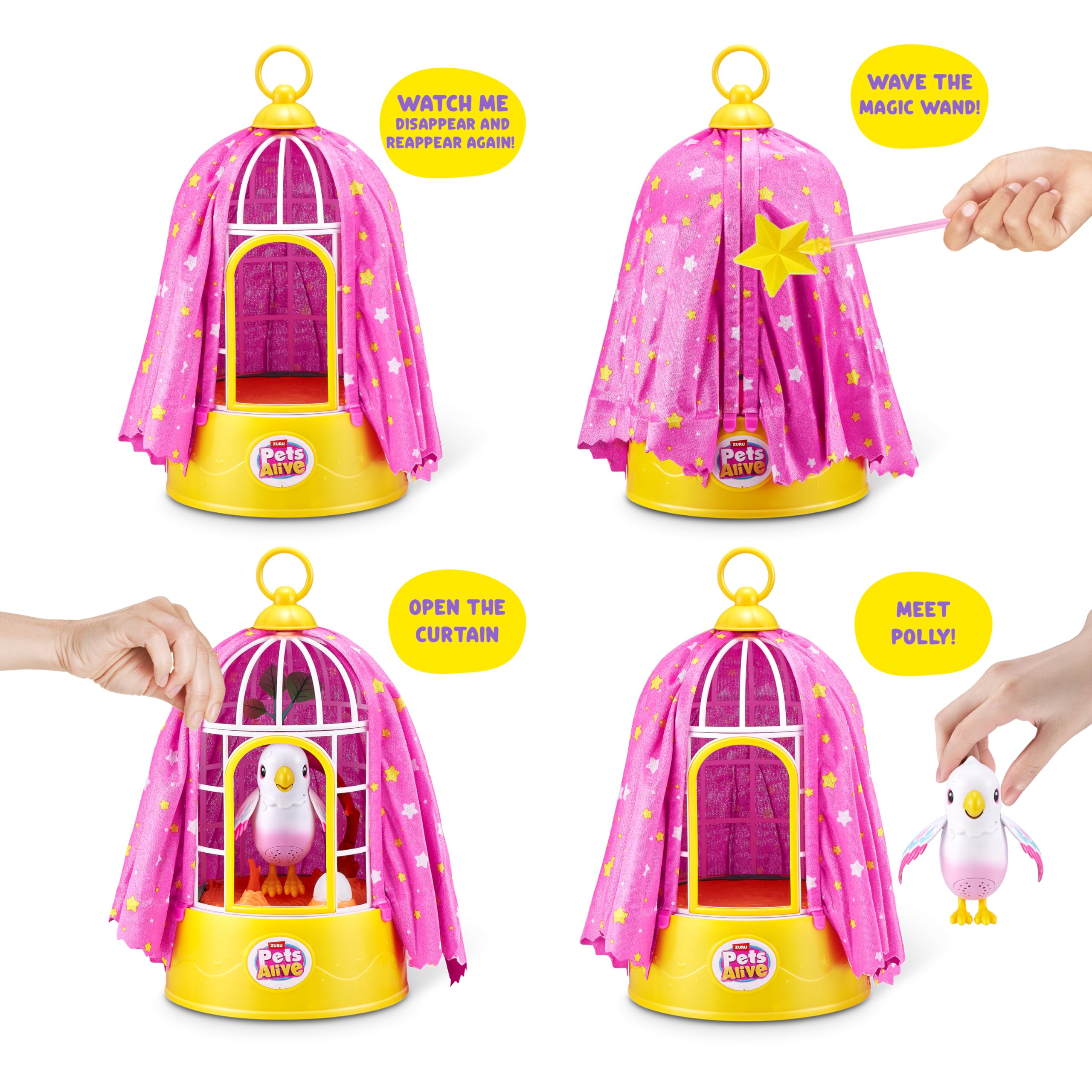 Polly the Magic Bird by ZURU - Interactive Robotic Toy Parrot that Sings and Talks 8