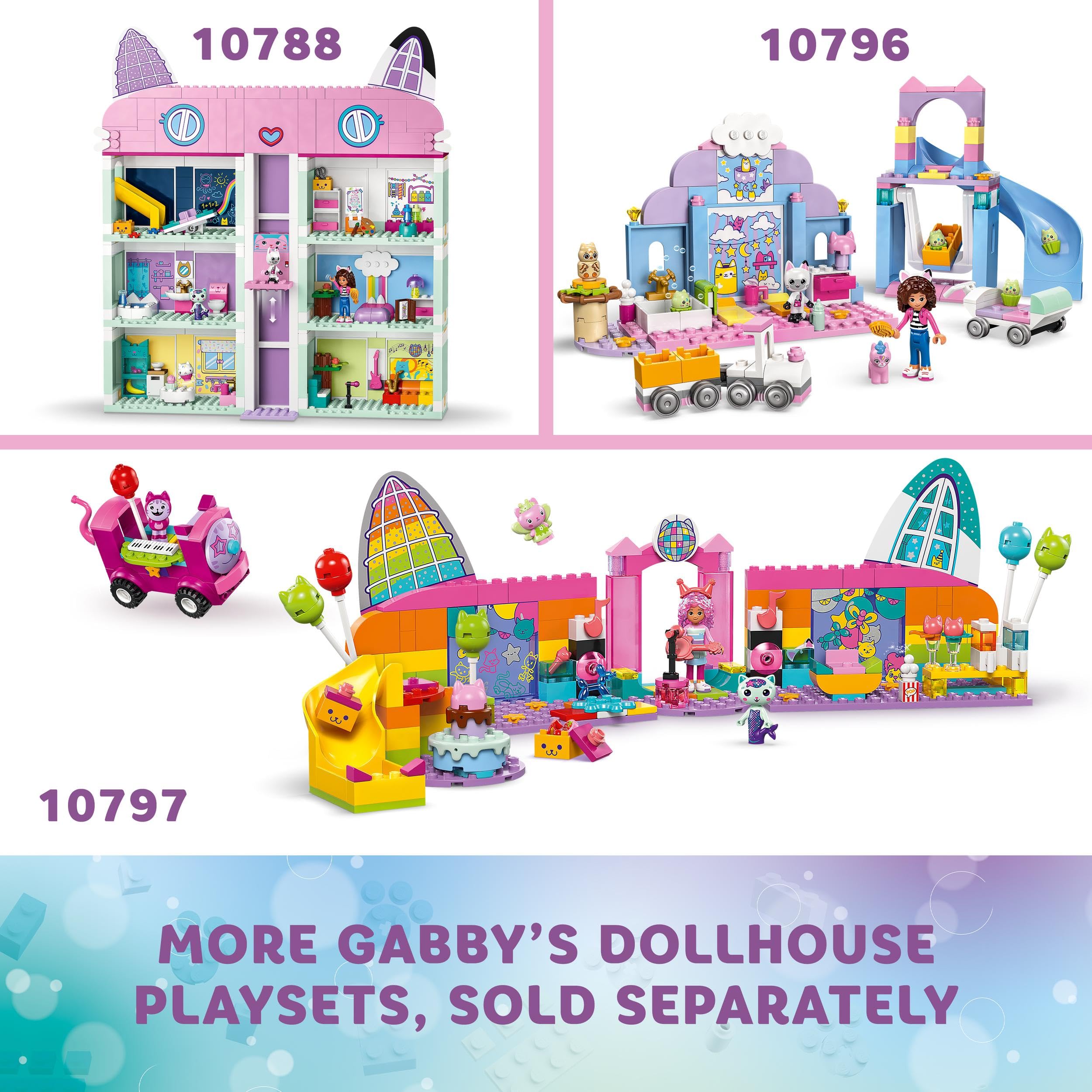 LEGO Gabby’s Dollhouse Gabby’s Kitty Care Ear Slide Playset - Building Toy for Kids 4+ 9