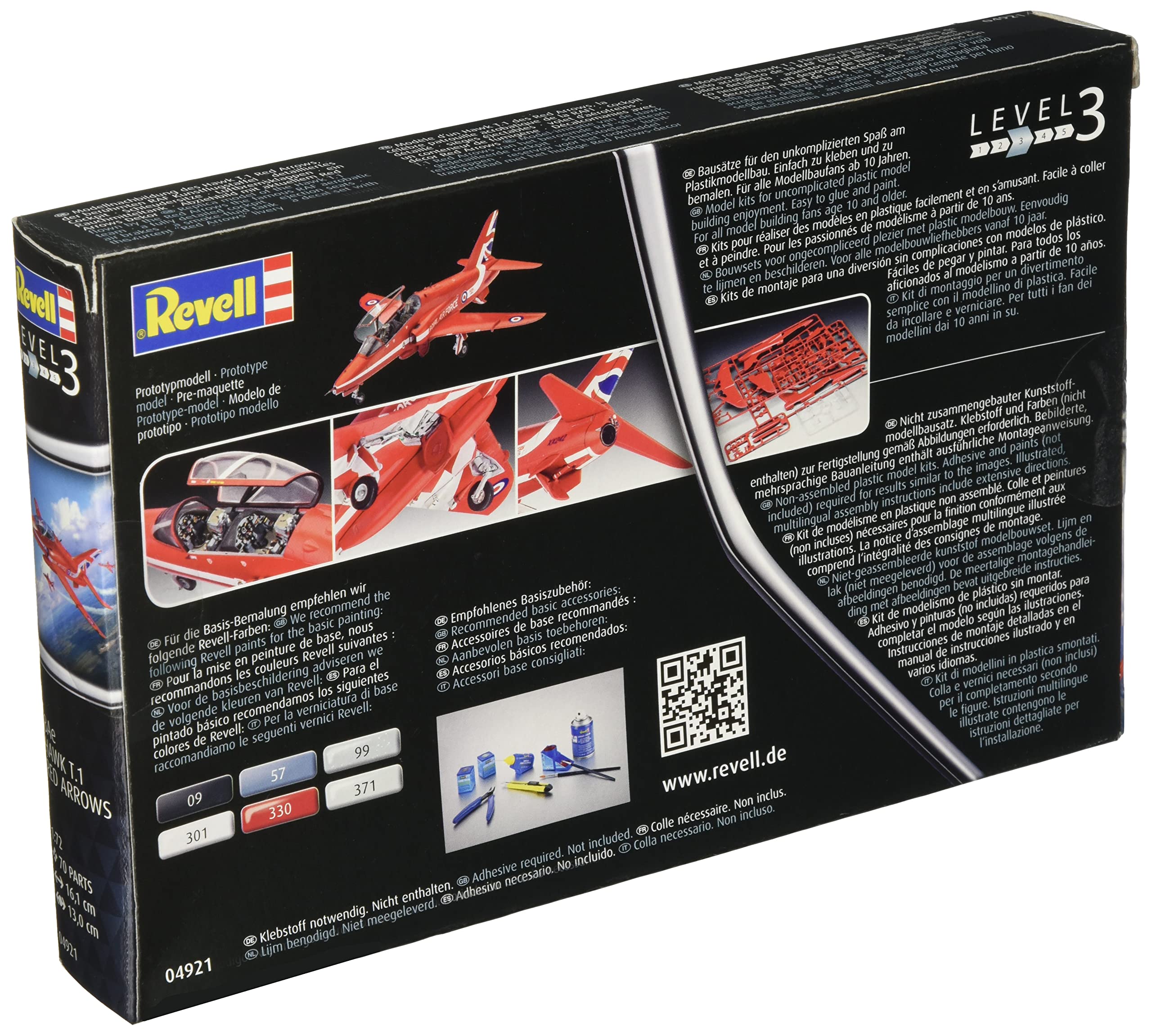 Revell 1:72 Scale BAE Hawk T.1 Red Arrows Plastic Model Kit RV04921 3