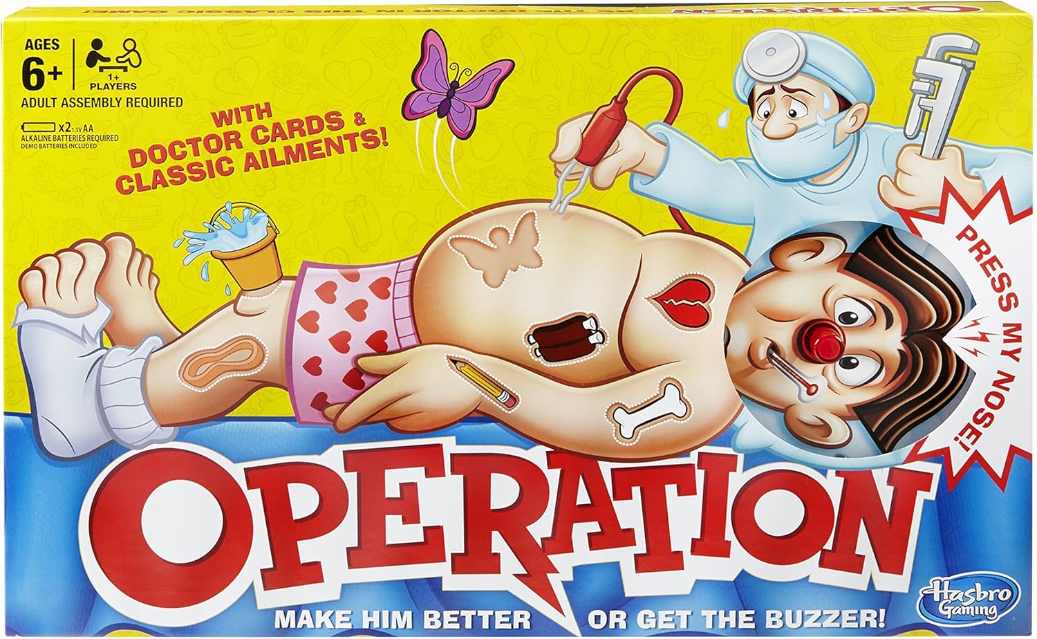 Hasbro Gaming Operation Classic Electronic Board Game