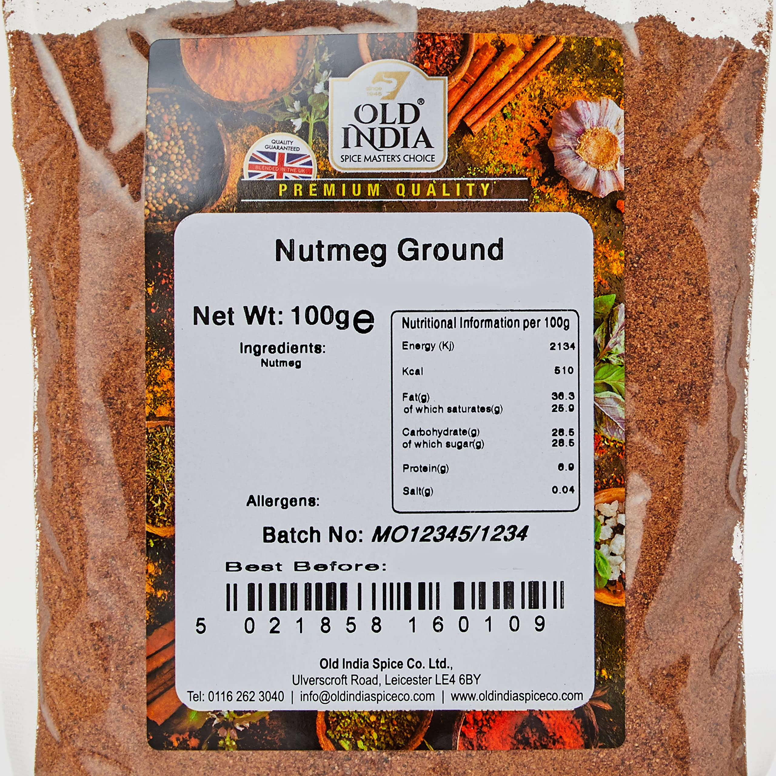 Old India Ground Nutmeg 100g 3
