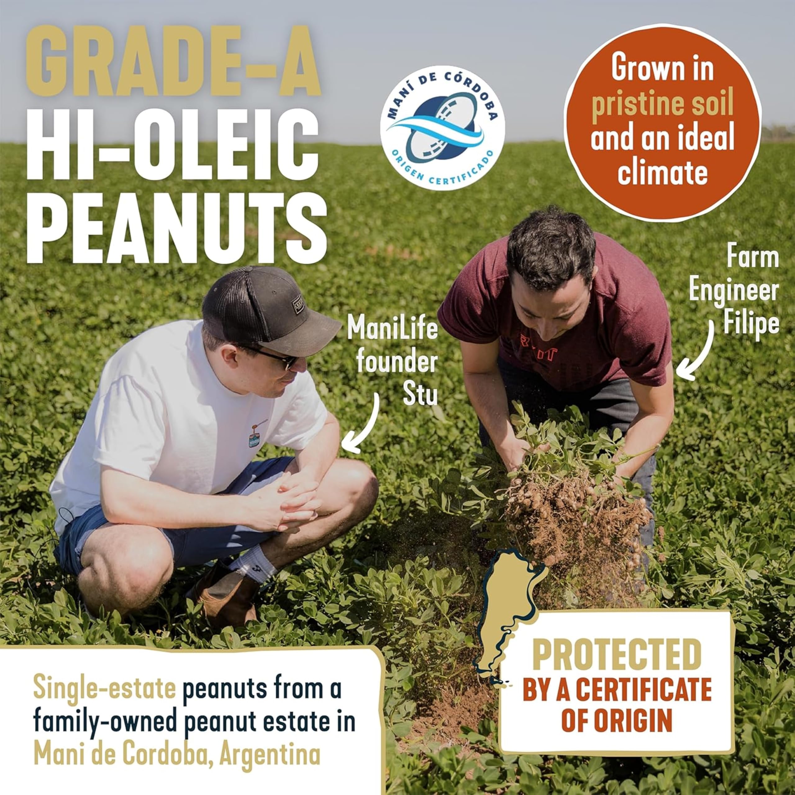 ManiLife Deep Roast Smooth Peanut Butter, 900 g – Single Origin argentinische Erdnüsse, ohne Palmöl, ohne Zuckerzusatz, vegan 7