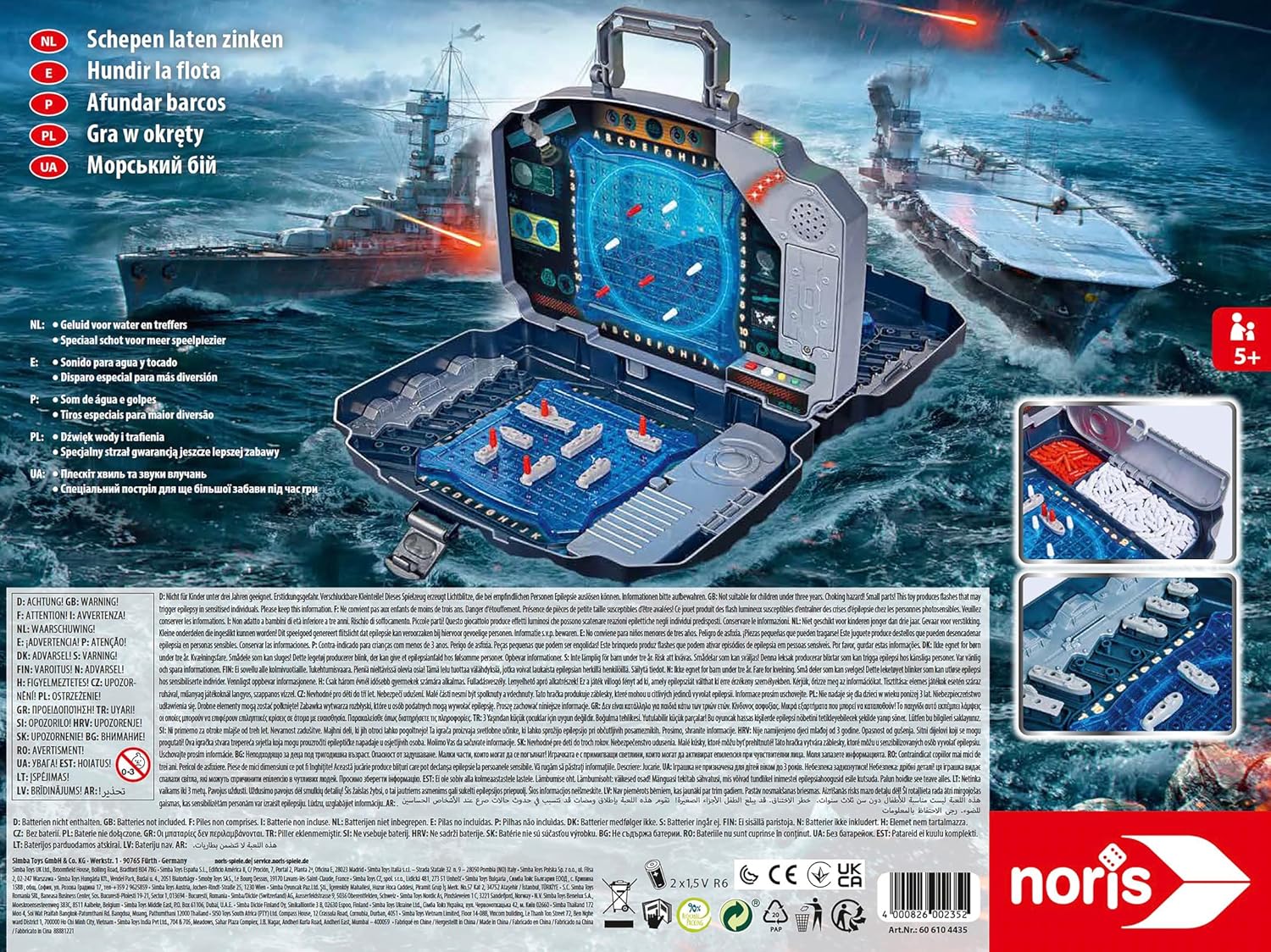 Noris Sinking Ships Light & Sound Action Game 606104435 for Family Fun 11