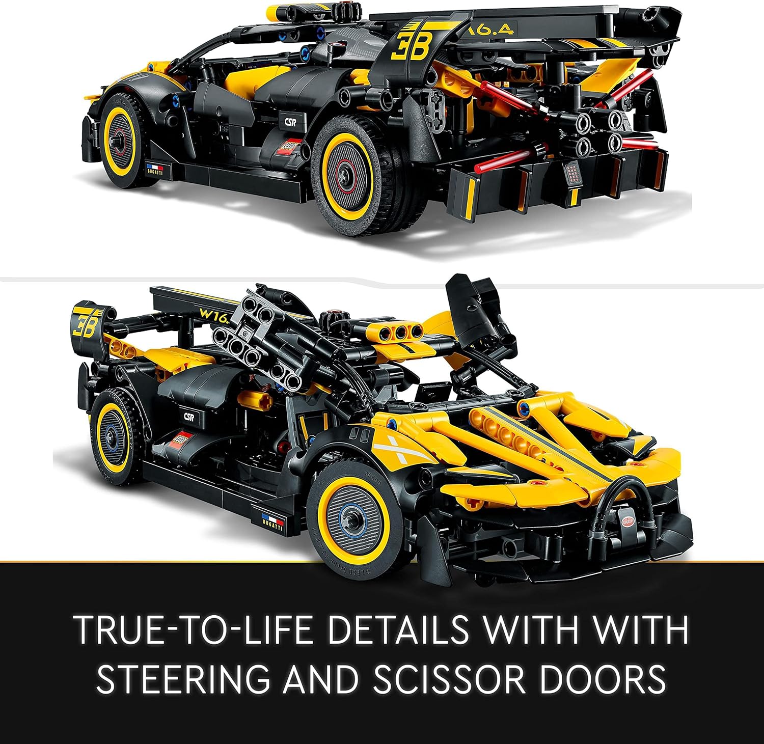 LEGO Technic Bugatti Bolide 42151 Building Set - Working W16 Engine & Scissor Doors for Ages 9+ 7