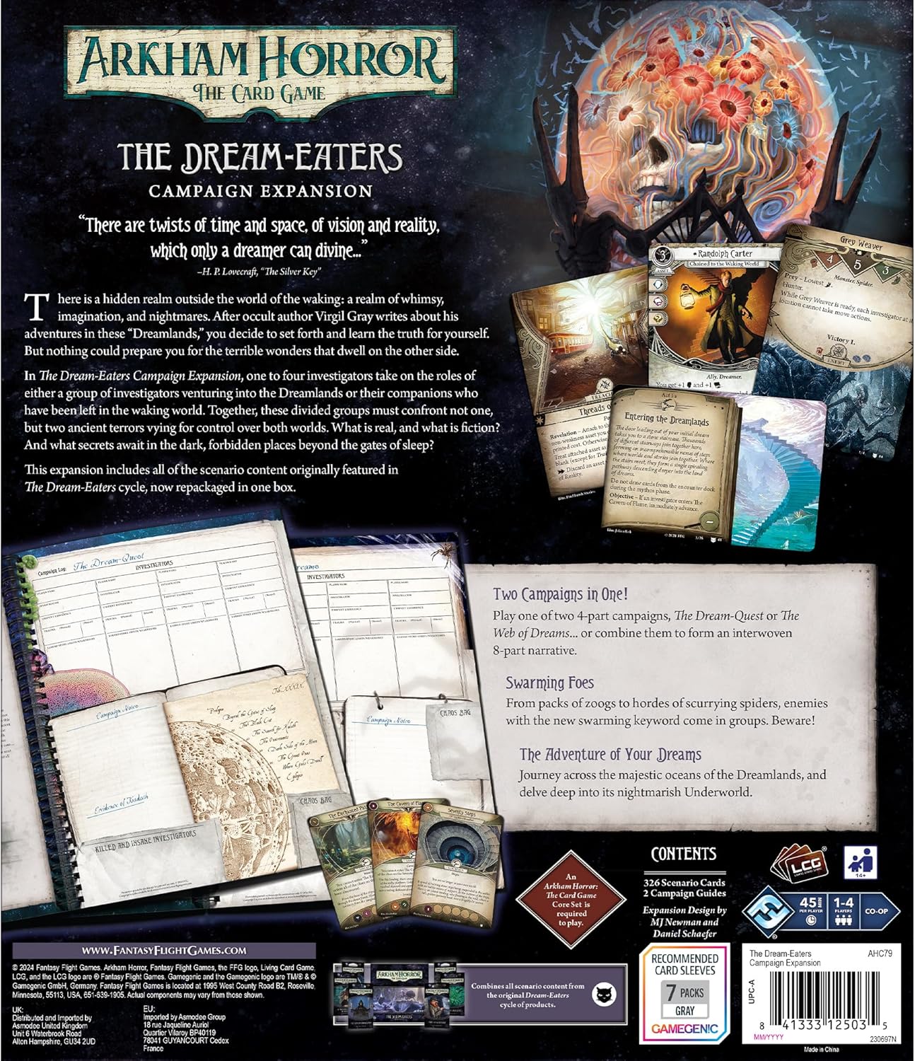 Fantasy Flight Games Arkham Horror: The Dream-Eaters Campaign Expansion Board Game