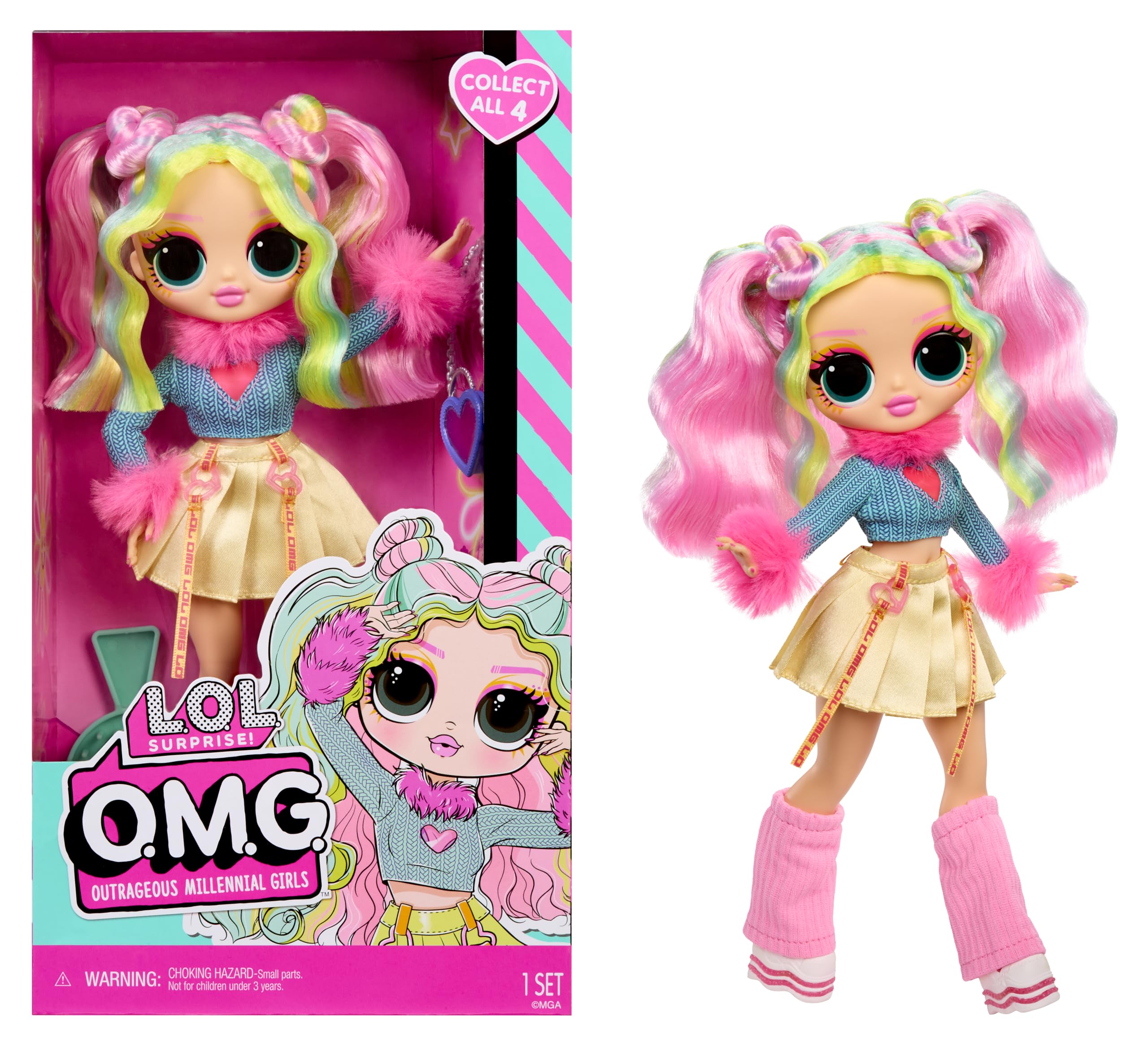 L.O.L. Surprise! OMG Bubblegum D.J. Fashion Doll - Stylish Collectible with Rooted Hair & Outfit 6