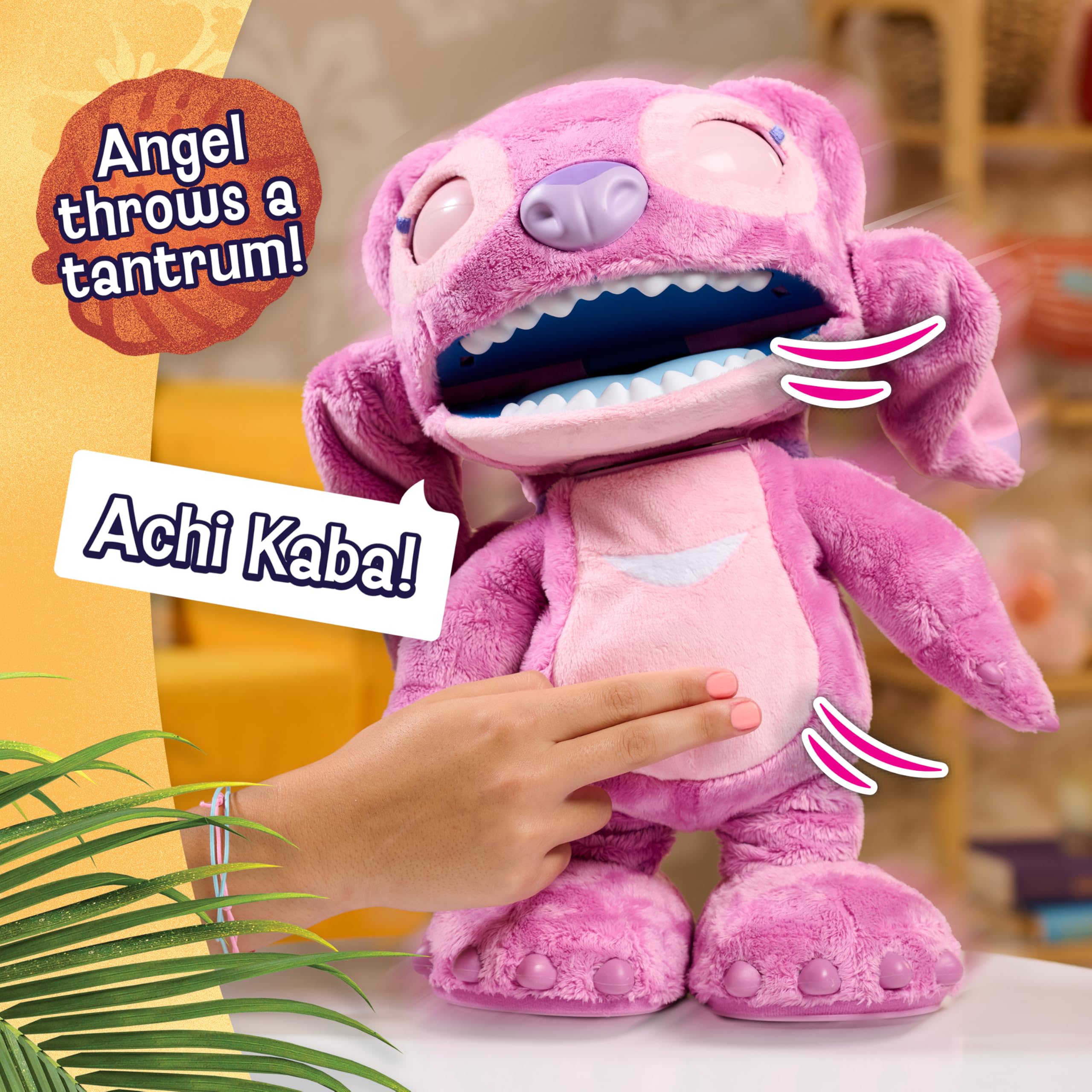 Just Play Disney Angel Interactive Plush Toy - 100+ Sounds | 43 cm Tall | Ages 3-8 7