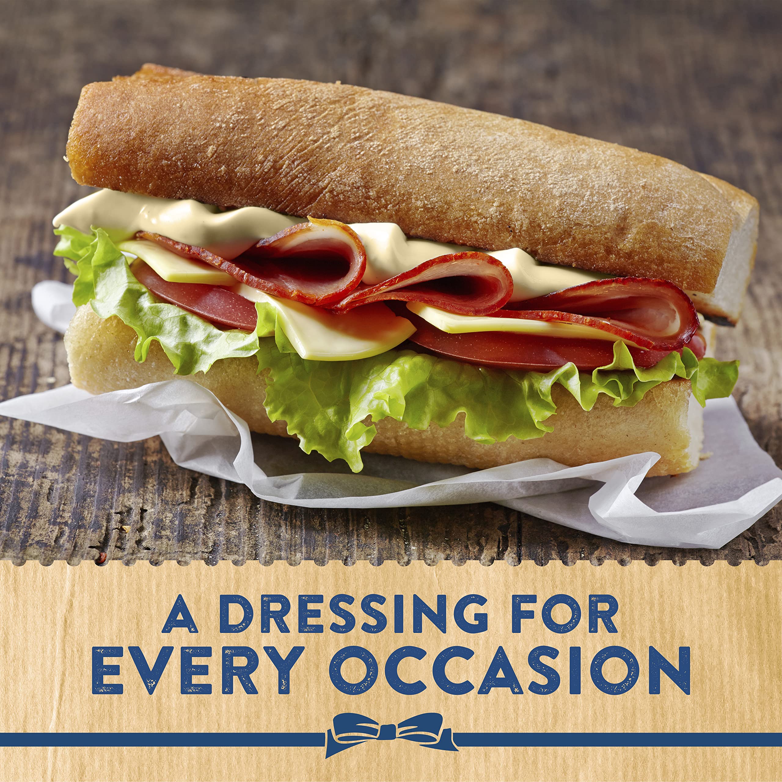 Hellmann's Real Caesar Salad Dressing & Dip - Creamy Tangy Dressing with Italian Cheese & Garlic, 460g 7