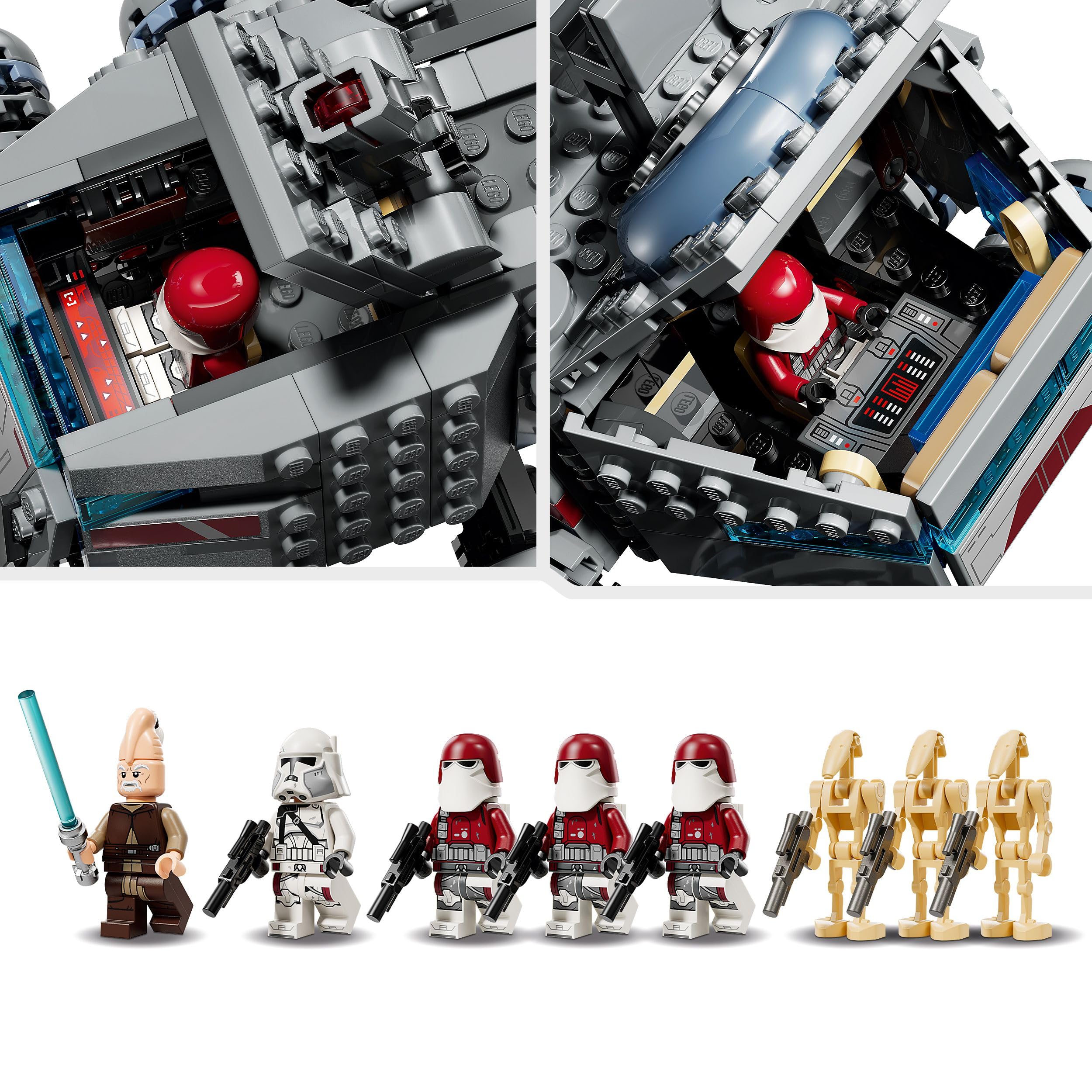 LEGO Star Wars 75413 Republic Juggernaut - Building Toy with 5 Minifigures & 3 Battle Droids 8