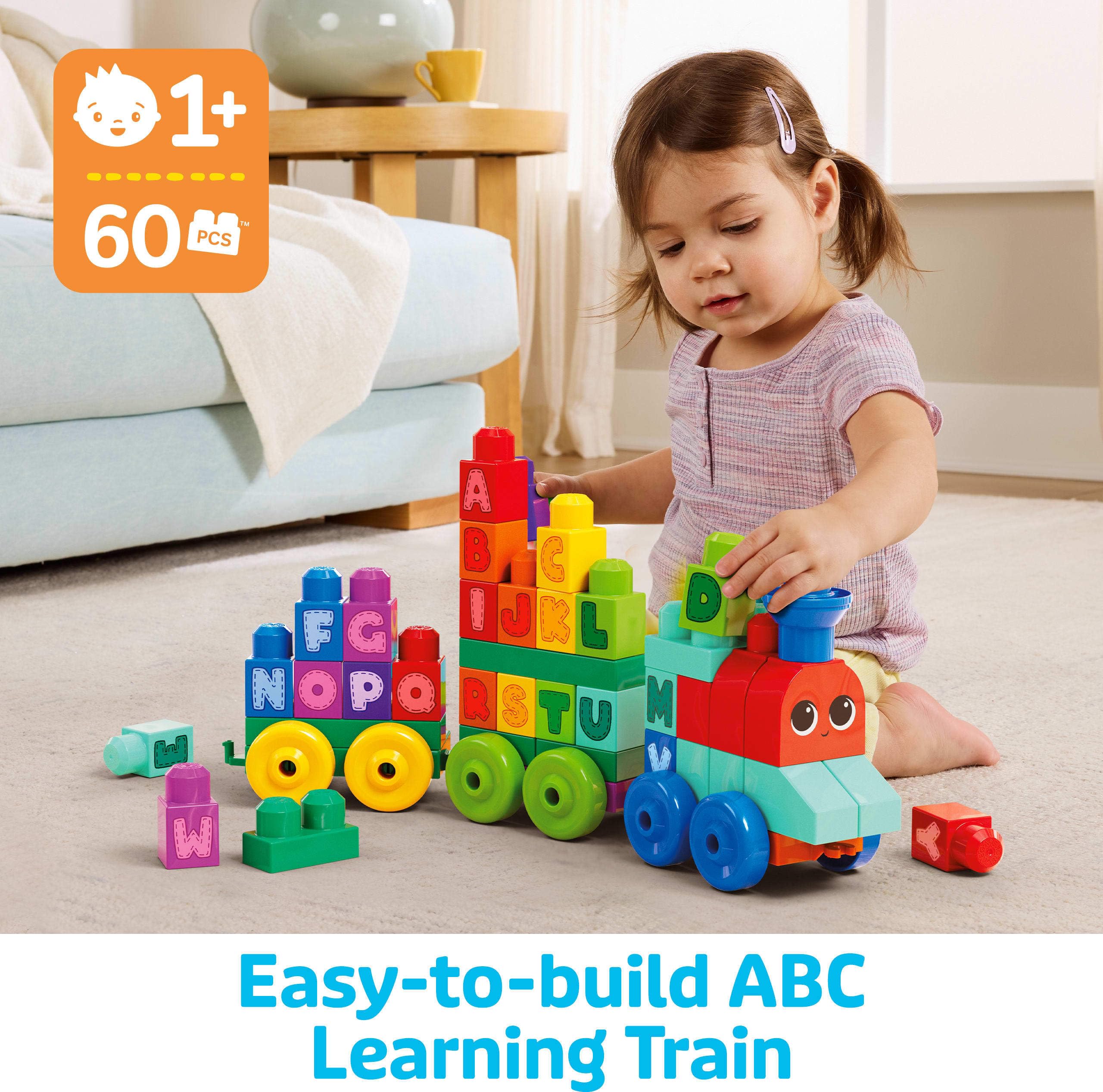 Mega Bloks Building Basics ABC-Lernzug ​​– Pädagogisches Bauset für Kleinkinder ab 1 Jahr 8