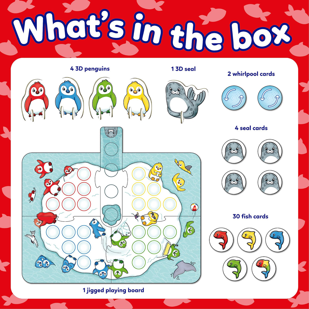 Orchard Toys Hungry Little Penguins Board Game - 2-4 Players, Ages 3-7