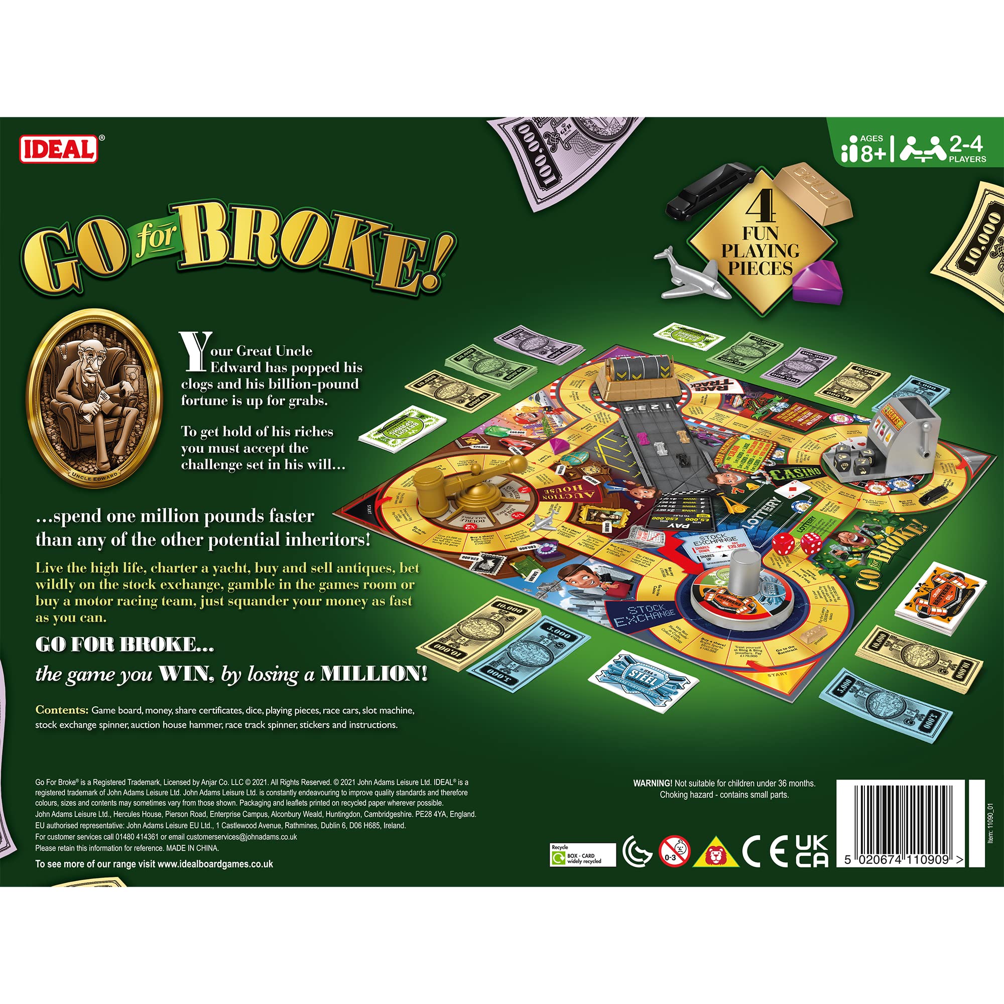 Ideal Games Go For Broke Board Game 5