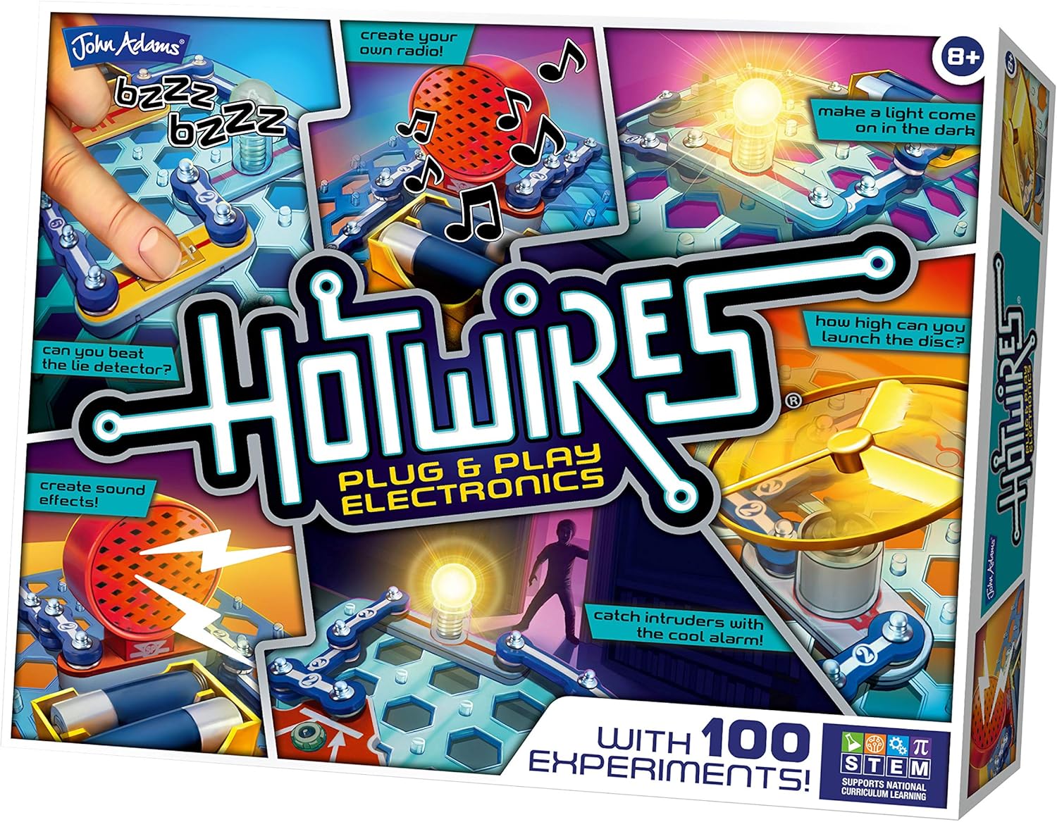 Hot Wires Electronics Kit - 100 Experiments for Kids 8+ 8