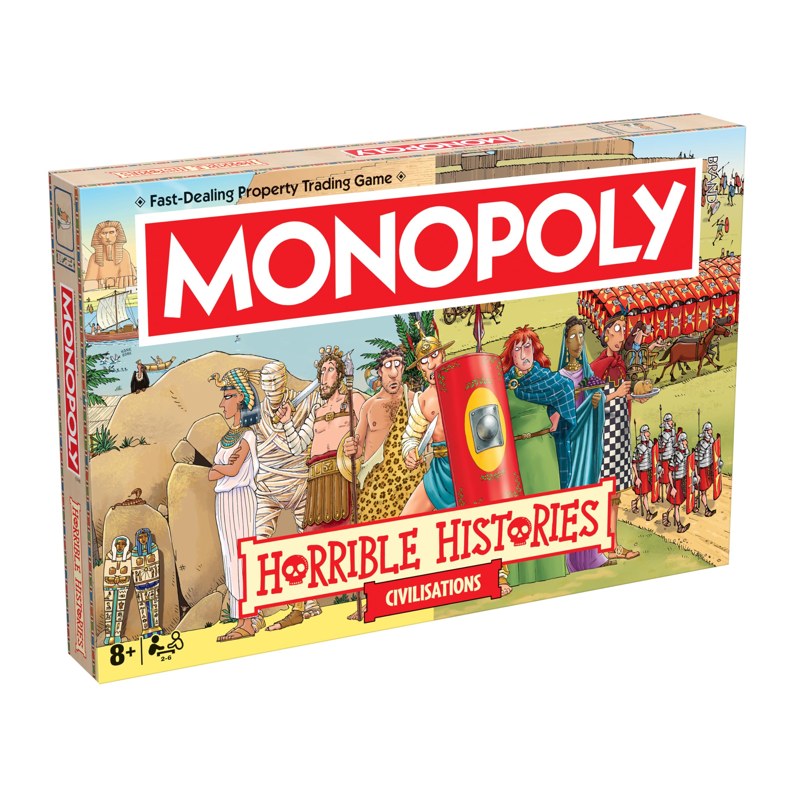 Winning Moves Horrible Histories Ancient Civilisations Monopoly Classic Edition Board Game | 2-6 Players | Ages 8+ 1