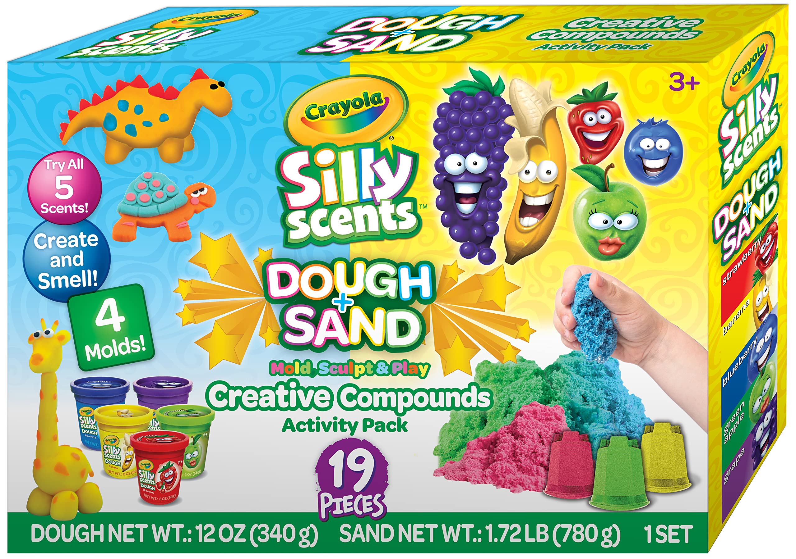 Crayola Silly Scents Sand & Dough Activity Pack - Moulding Playset for Kids 3+ 7